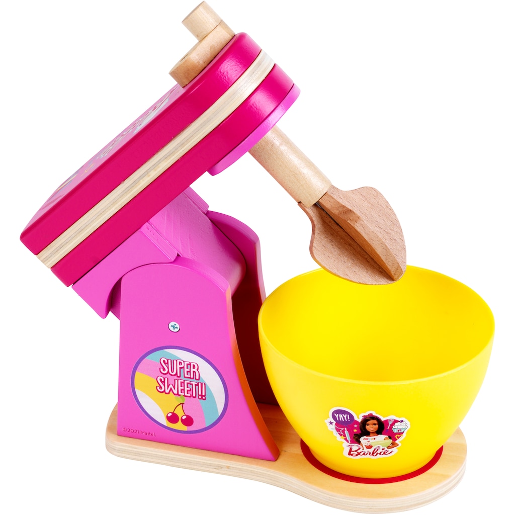 Klein Kinder-Standmixer »Barbie Küchenmaschine, Holz«