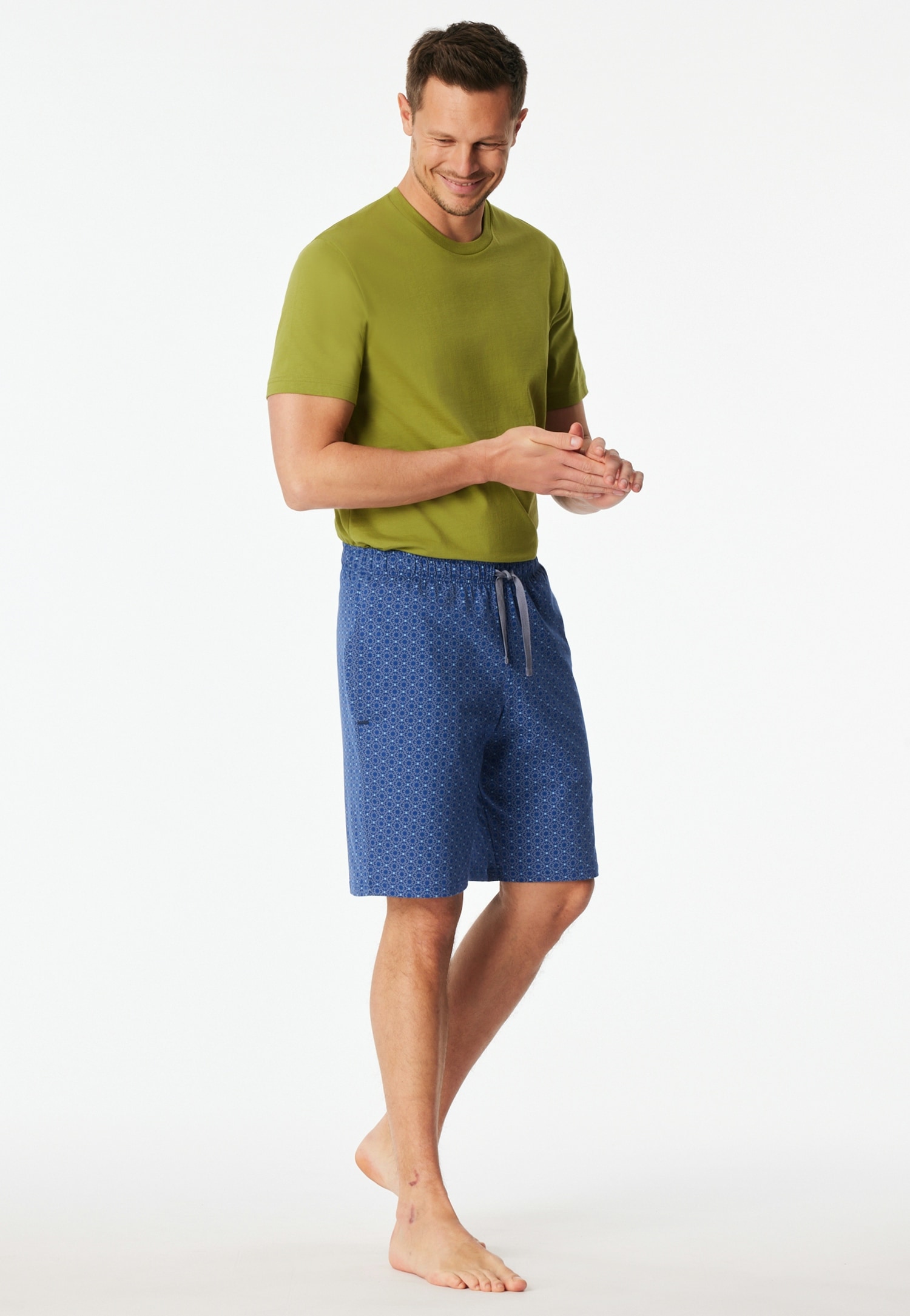 Schiesser Pyjamahose »Mix + Relax«  mit seitlichen Taschen, Single-Jersey Qualität