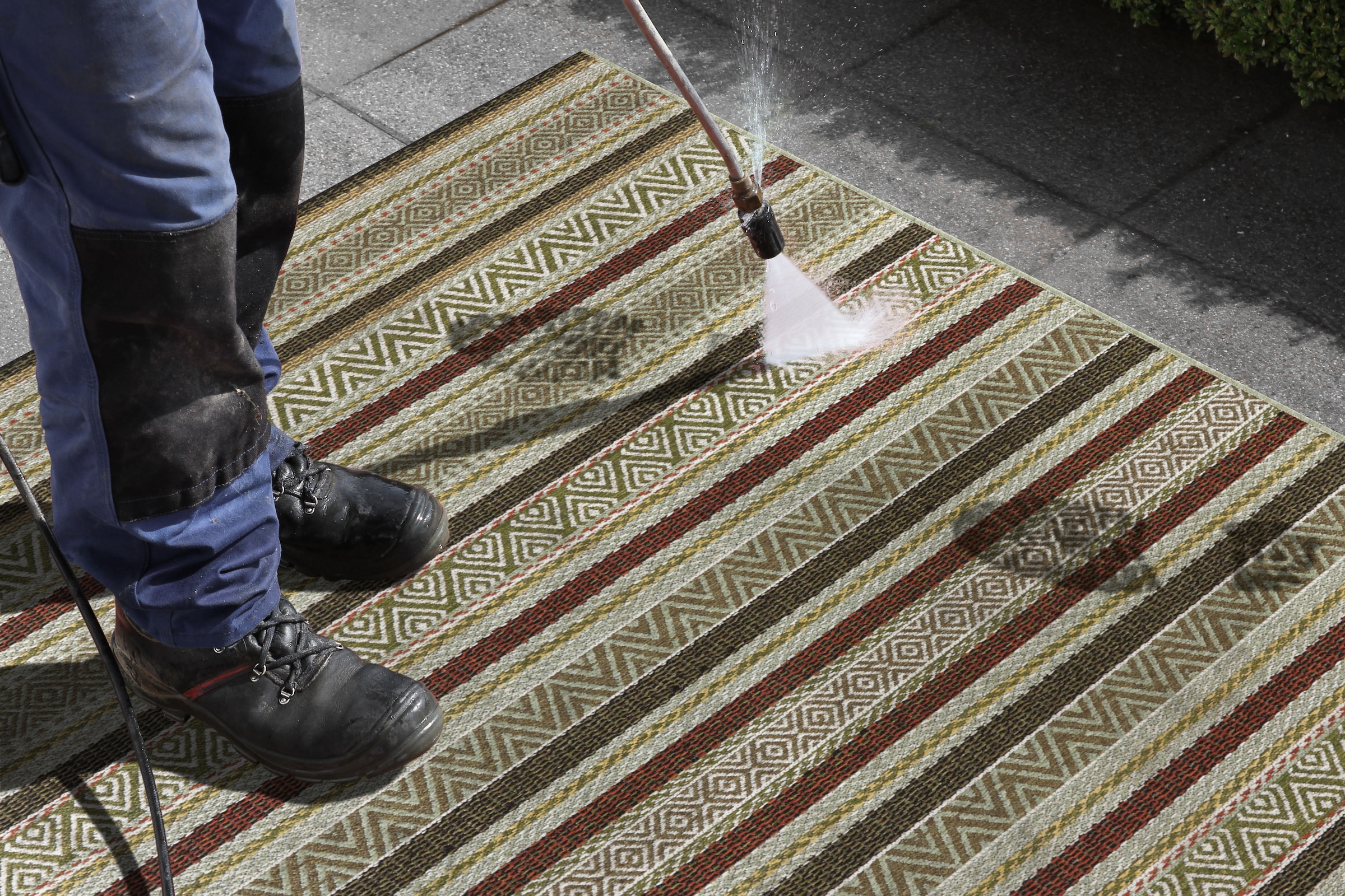 ELLE DECORATION Teppich »Rodez«, rechteckig, 6 mm Höhe, Strapazierfähig und pflegeleicht, Flachgewebe