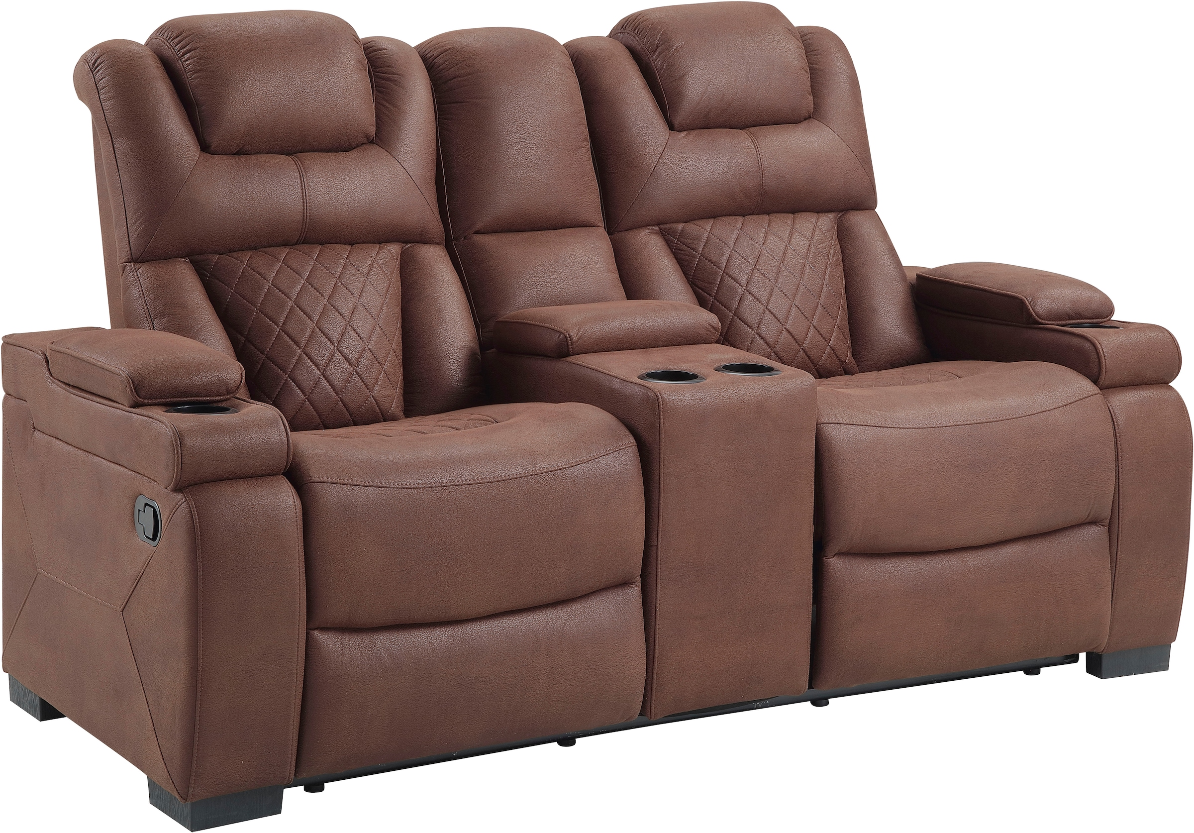 ATLANTIC home collection 2-Sitzer »Faris«, Zwei Relaxfunktionen, Mittelkosole mit Stauraum und Getränkehalter