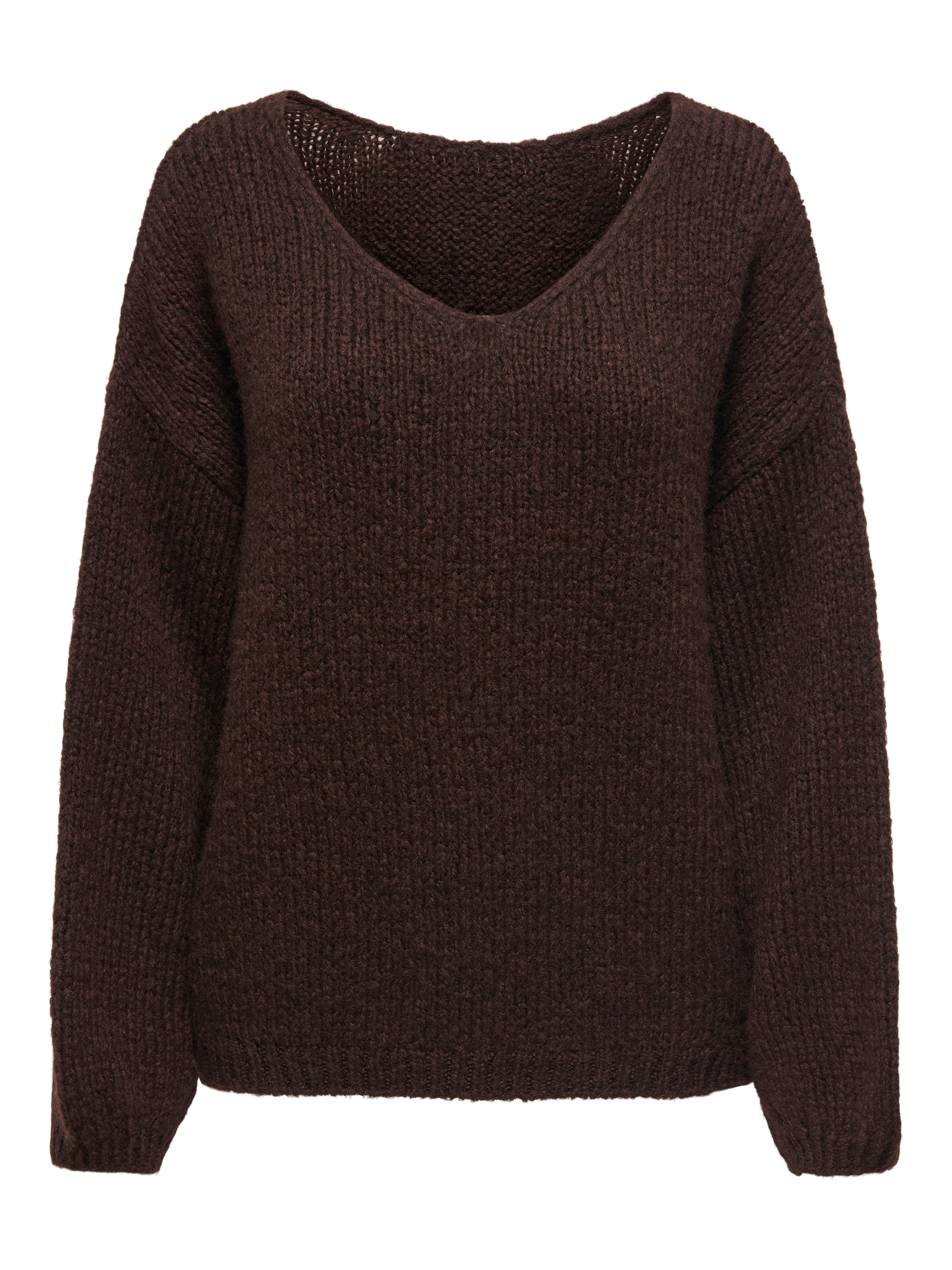 JDY V-Ausschnitt-Pullover »JDYDINEA L/S REVERSIBLE PULLOV. KNT NOOS« Kunstfaser, regular fit