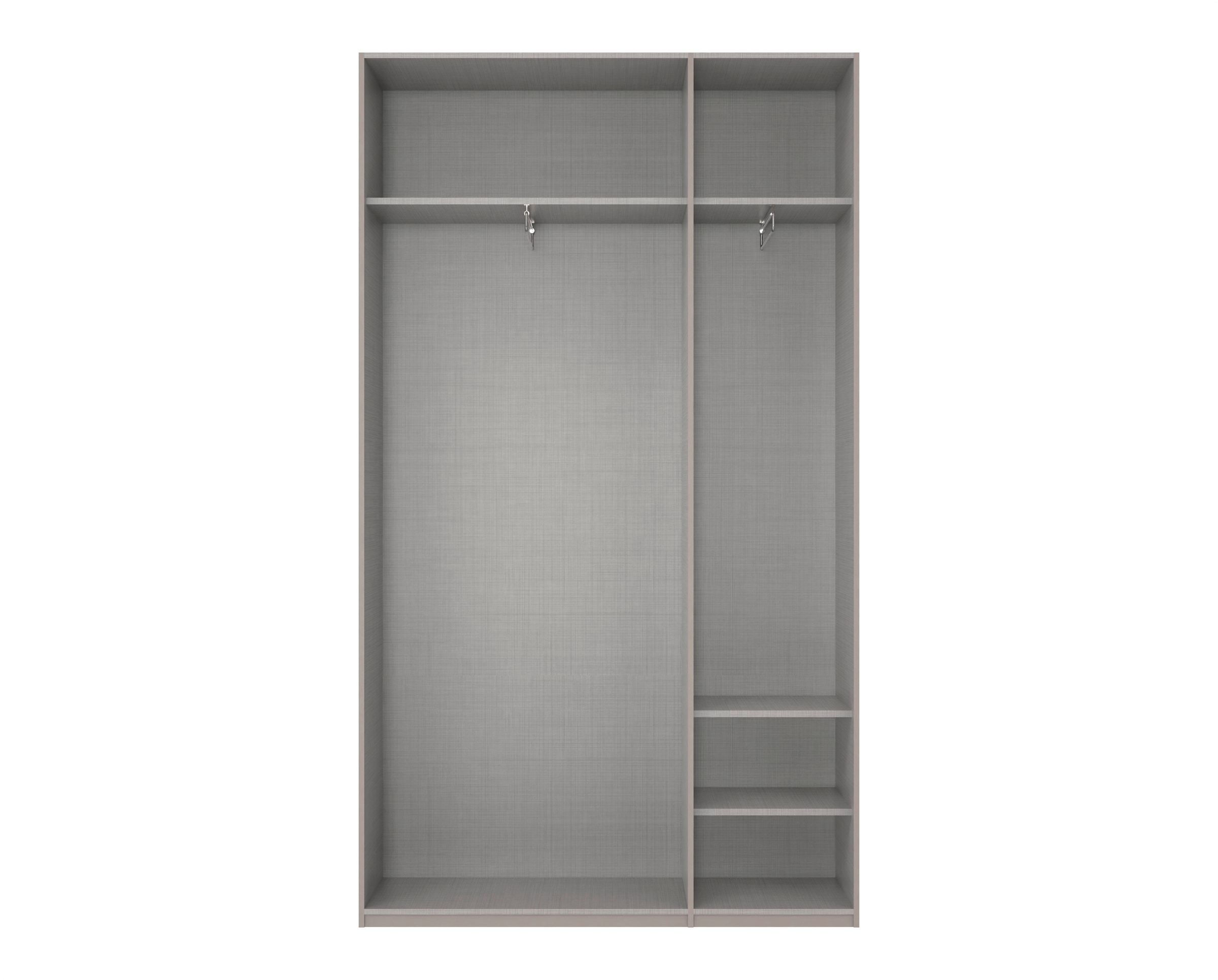 Wimex Kleiderschrank »Mugano,in 8 Breiten,3 Höhen,2 Tiefen, viele Farben, Made in Germany«, (in Basic oder Premium Ausstattung mit 2 weiteren Einlegeböden), mit langen oder kurzen Griffen aus Metall, mit oder ohne Spiegel