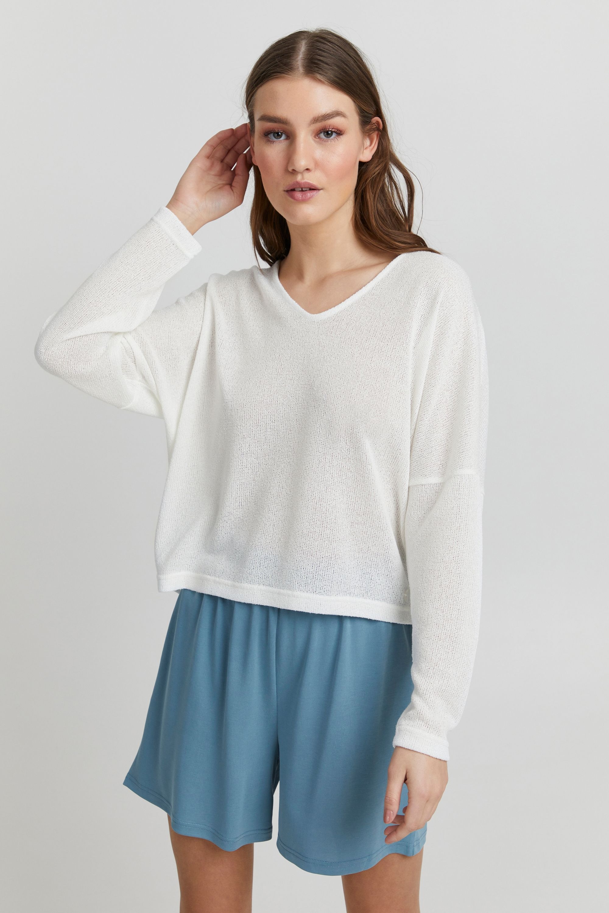 OXMO Strickpullover »Strick-V-Pullover OXKatla«