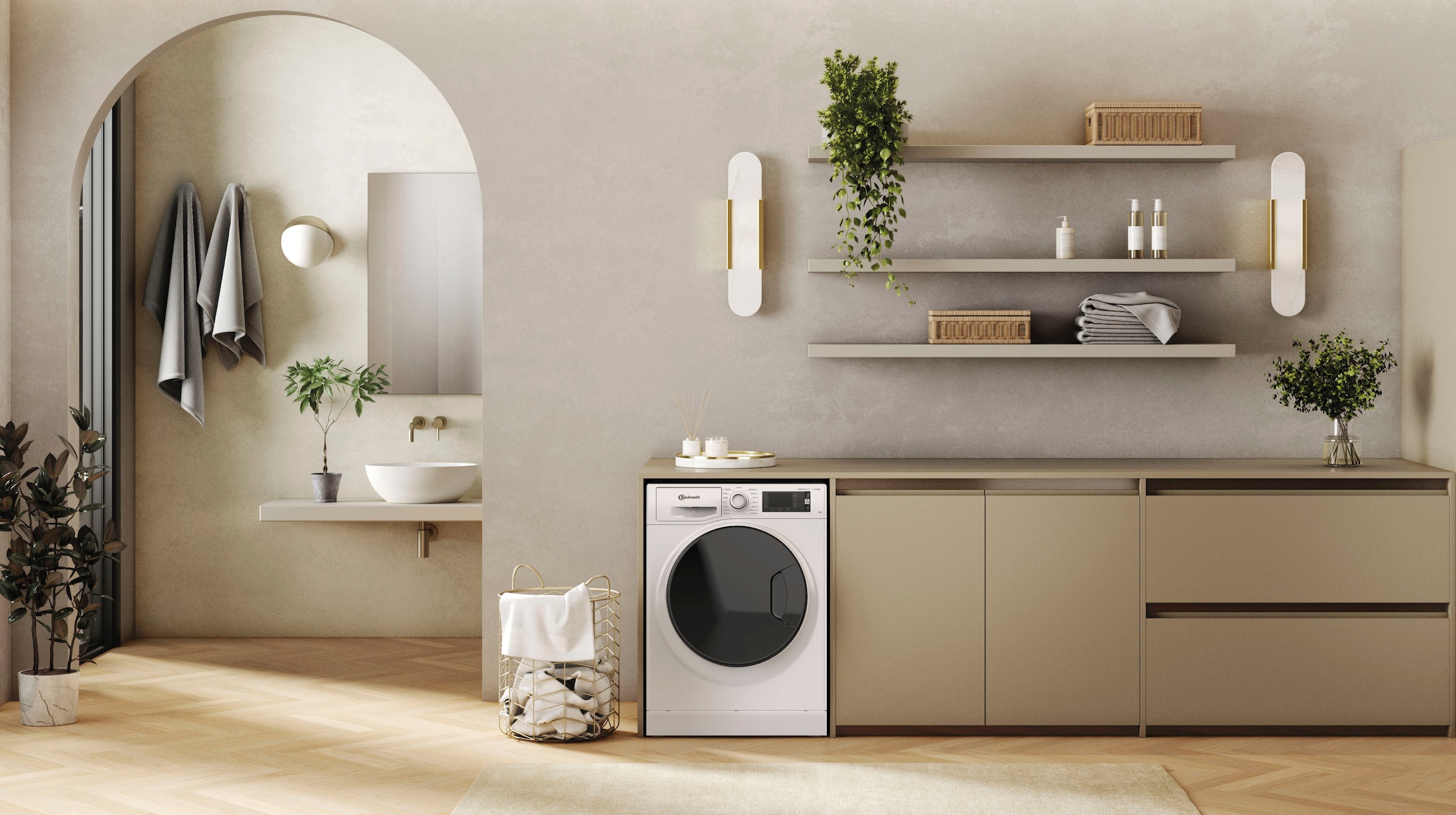 BAUKNECHT Waschmaschine »WM Elite 8AA«, 8 kg, 1400 U/min