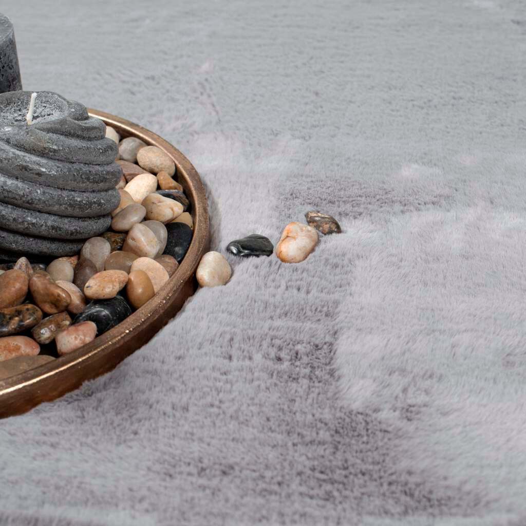 Carpet City Hochflor-Teppich »TOPIA400«, rund, 21 mm Höhe, besonders weich und kuschelig durch Polyester, Uni-Farben