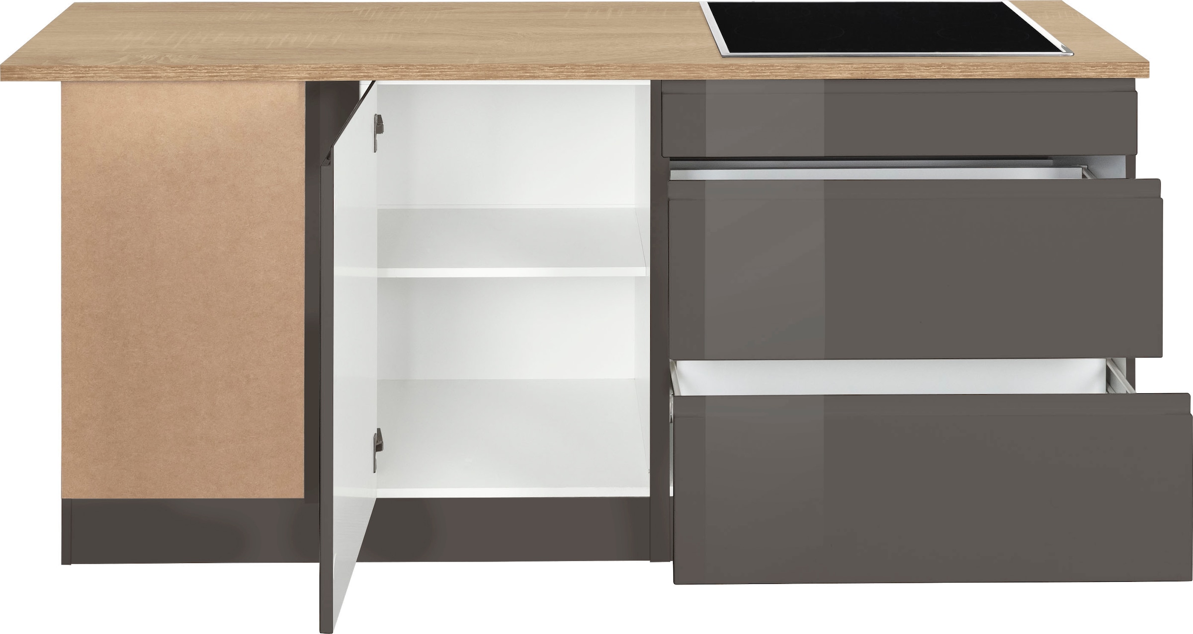 KOCHSTATION Winkelküche »KS-Virginia«, Stellbreite 230/190 cm, mit E-Geräten