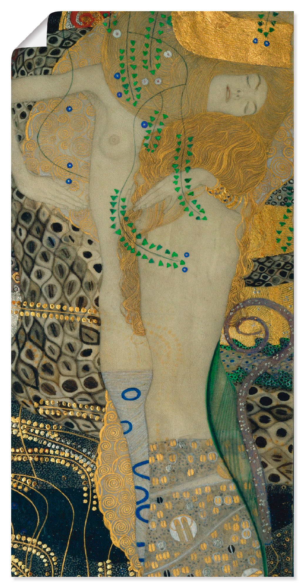 Artland Wandbild »Wasserschlangen Poster oder Frau, St.), bequem versch. I«, Leinwandbild, Größen Wandaufkleber (1 als bestellen in