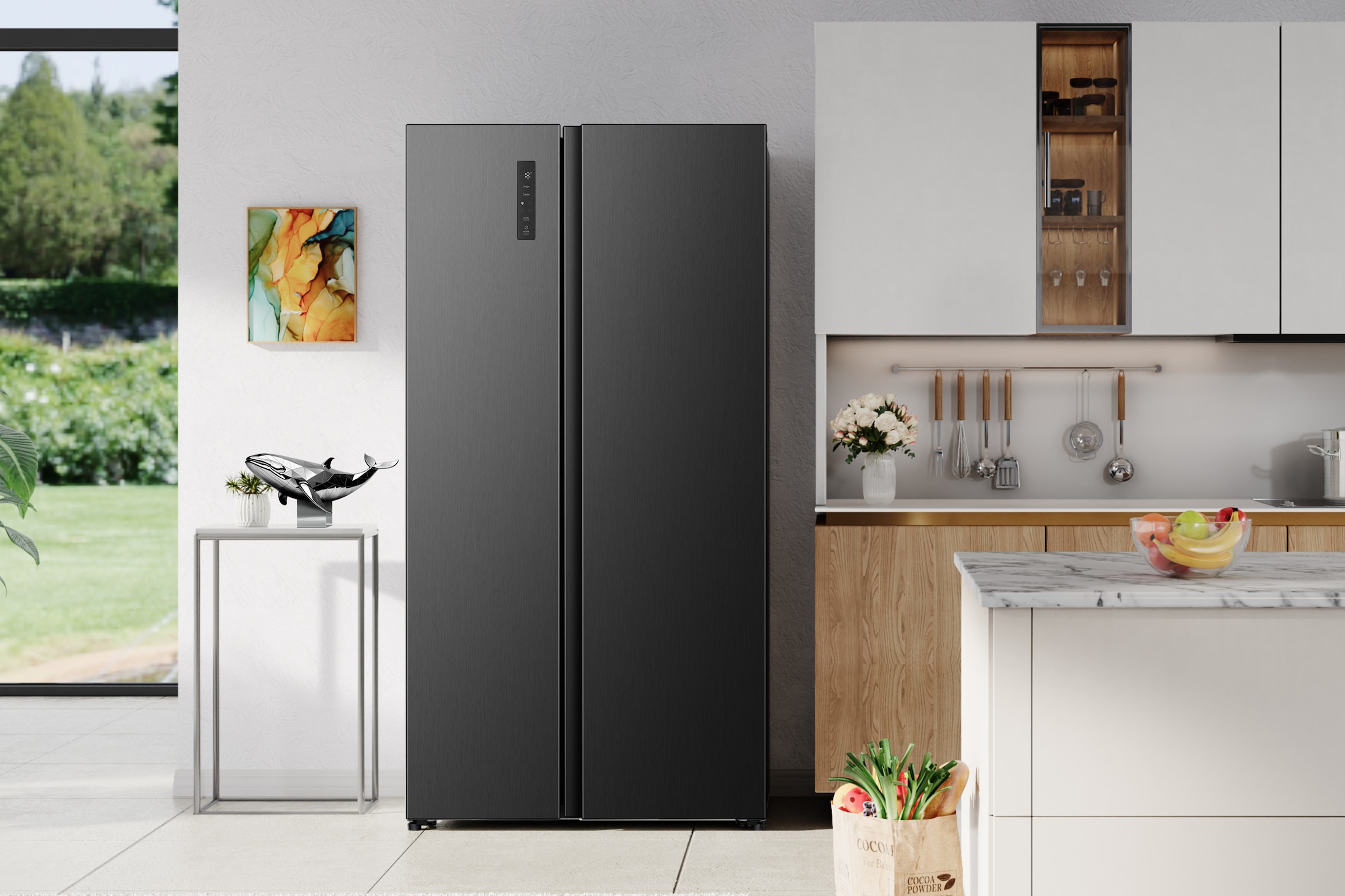 Hisense Side-by-Side »MS91558FC« 178,6 cm hoch 91,1 cm breit MultiAirFlow-System