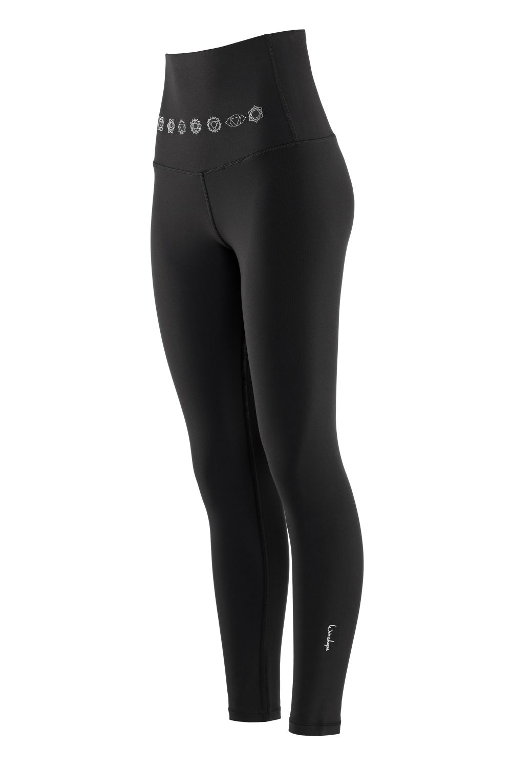 Winshape Leggings »HWL112C-silberne 7 Chakras«, Bauch-Weg-Effekt durch High Waist-Bund