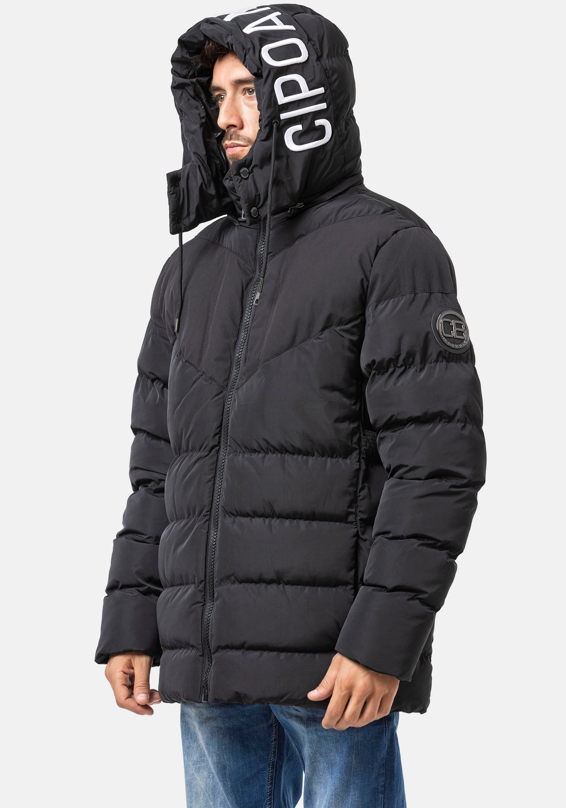 Cipo & Baxx Steppjacke mit Kapuze