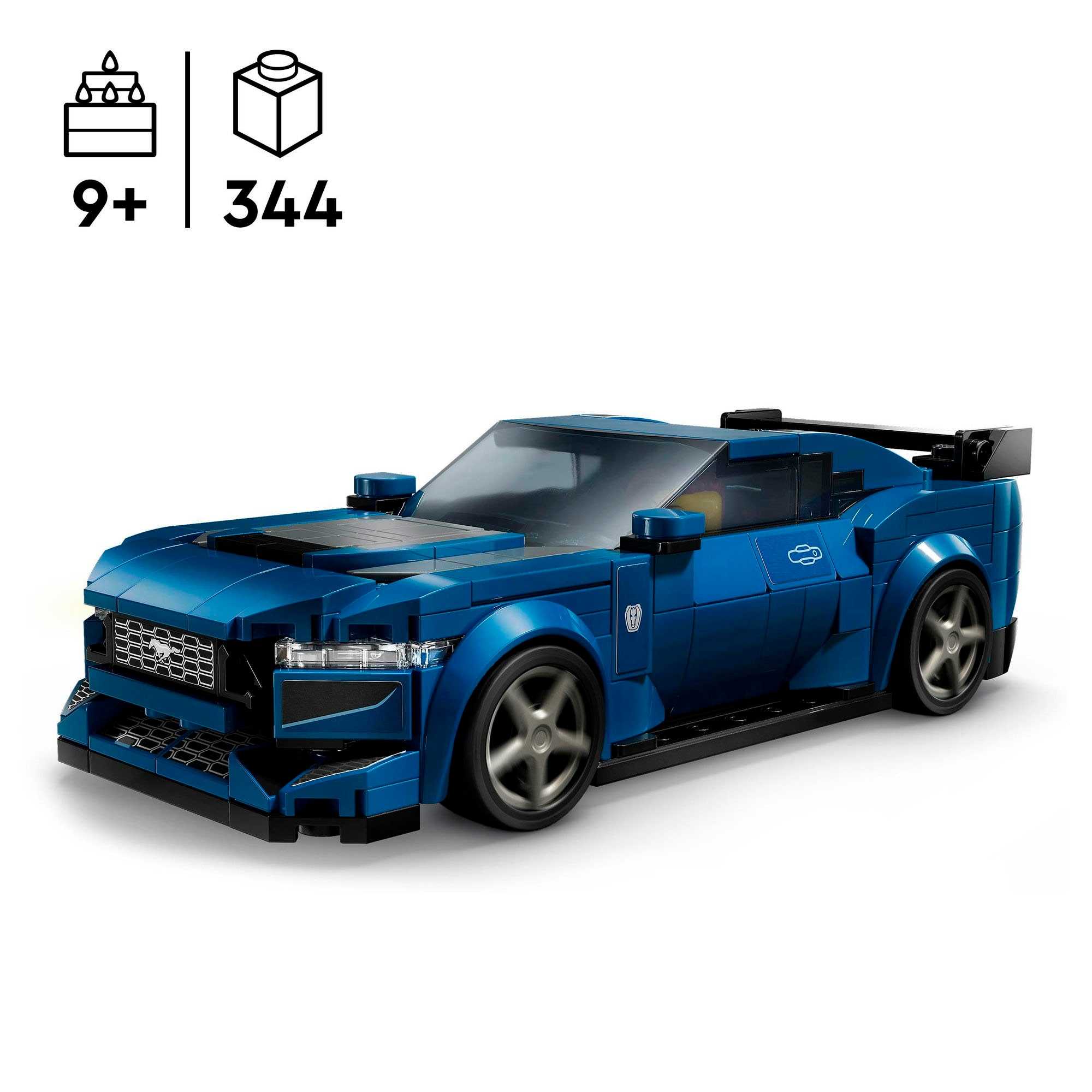 LEGO® Konstruktionsspielsteine »Ford Mustang Dark Horse Sportwagen (76920), LEGO Speed® Champions«, (344 St.), Made in Europe