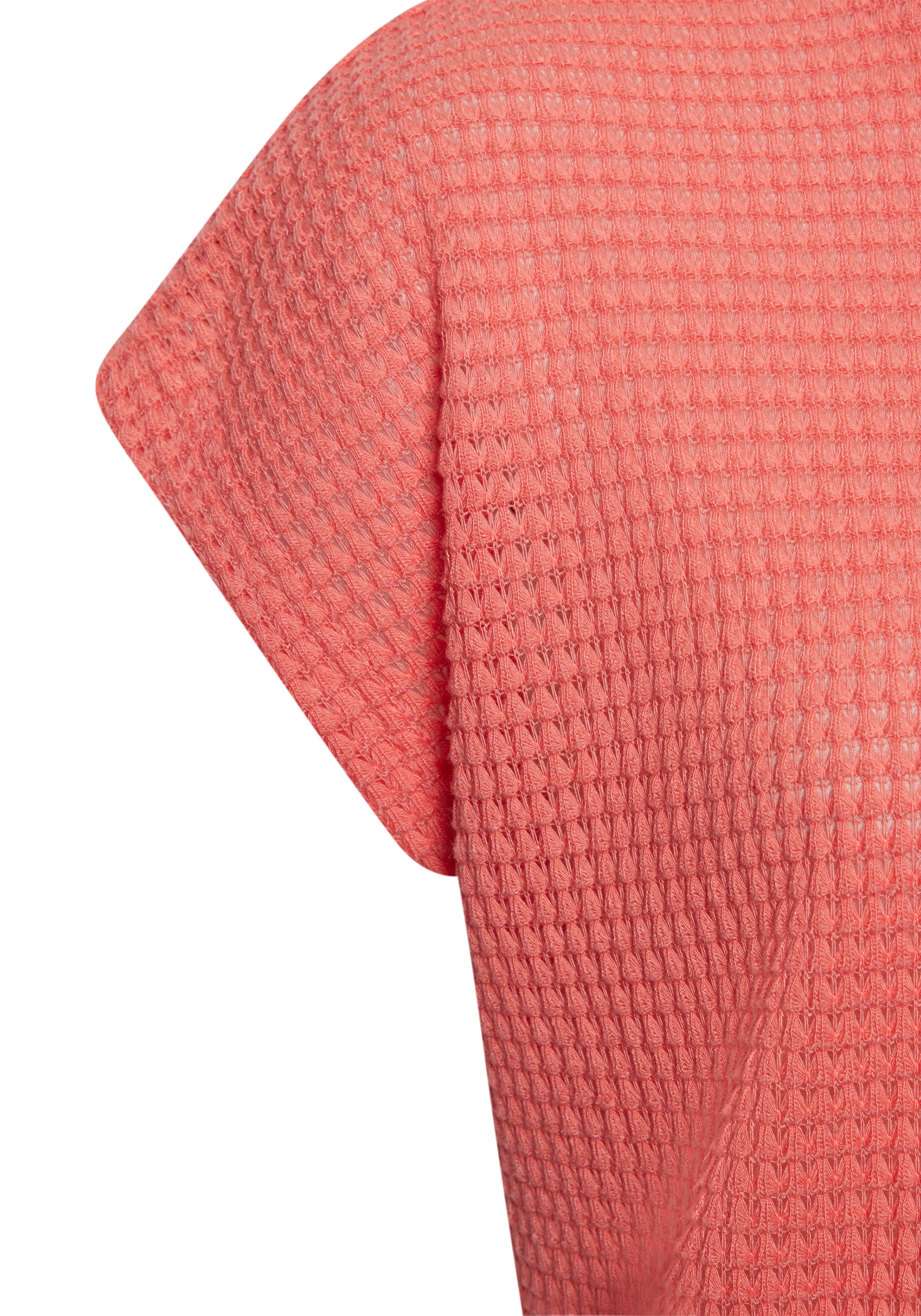 Vivance Kurzarmshirt »mit modischer Waffelstruktur«, aus bügelfreier Strickqualität