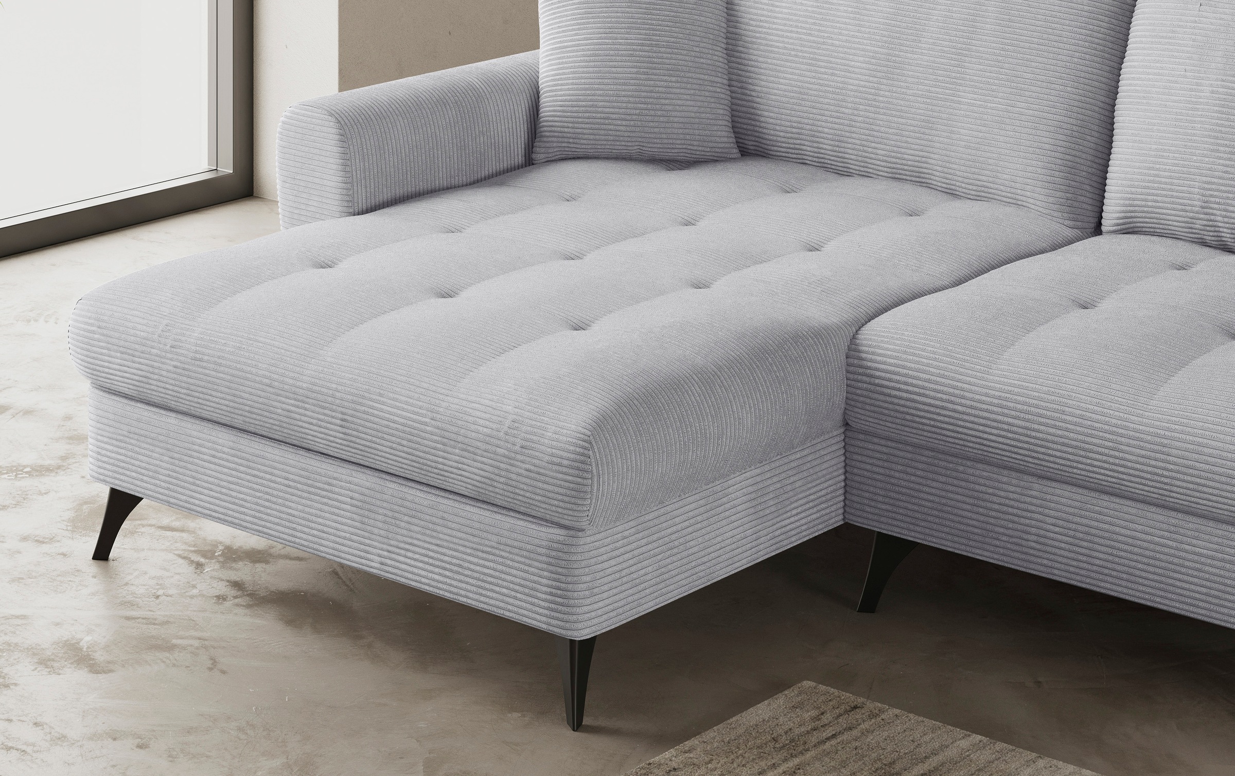 Mr. Couch Ecksofa »Blackburn II, L-Form«, Mit Kaltschaumpolsterung bis 140 kg belastbar