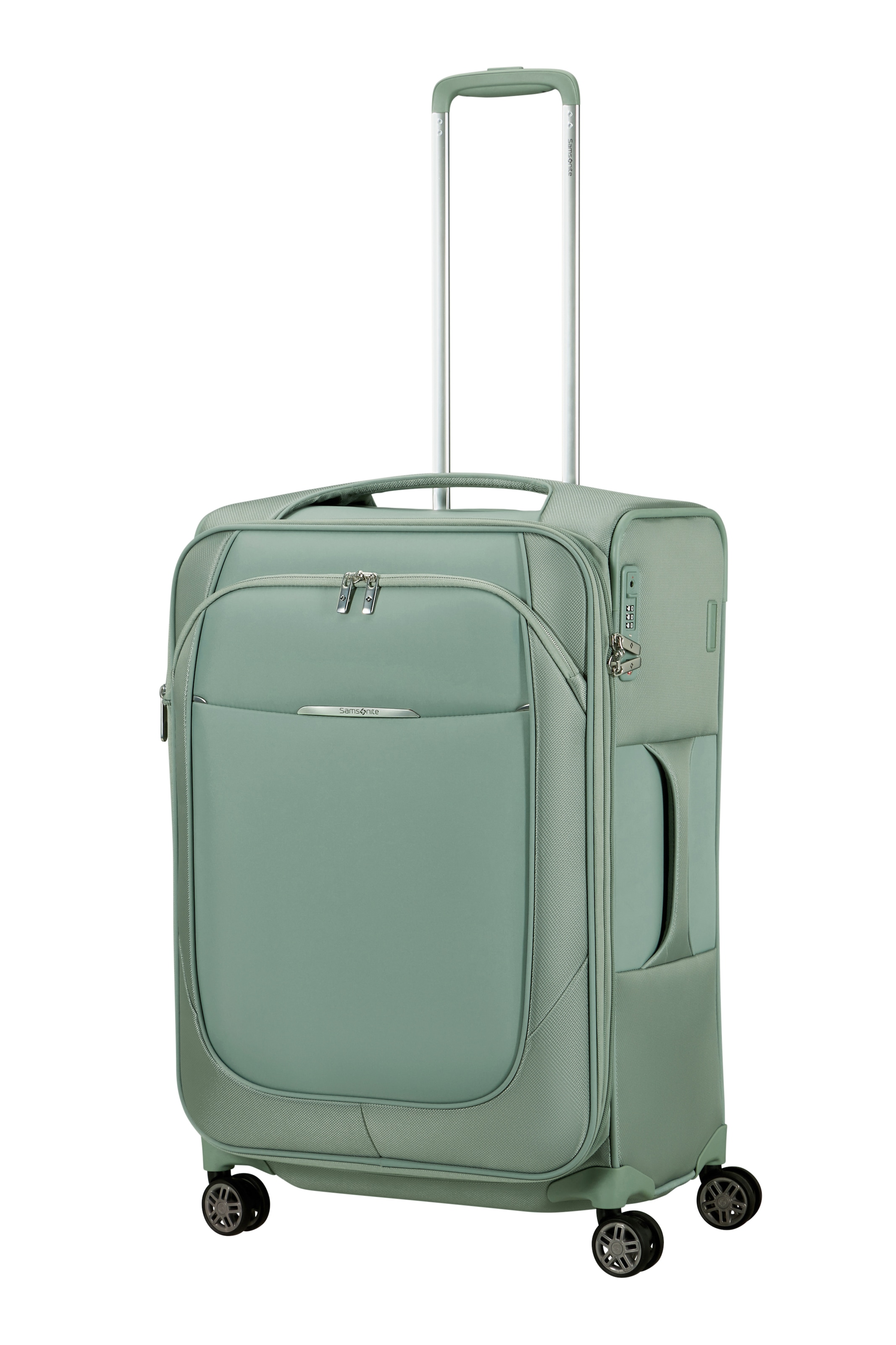 Samsonite Weichgepäck-Trolley »RE-LITE, verschiedene Größen und Farben« Set, mit 2 Packwürfeln, 2 Stk. tlg. 79 l 4 Rollen Unisex Koffer, arretierbares, versenkbares Druckknopf-Trolleysystem