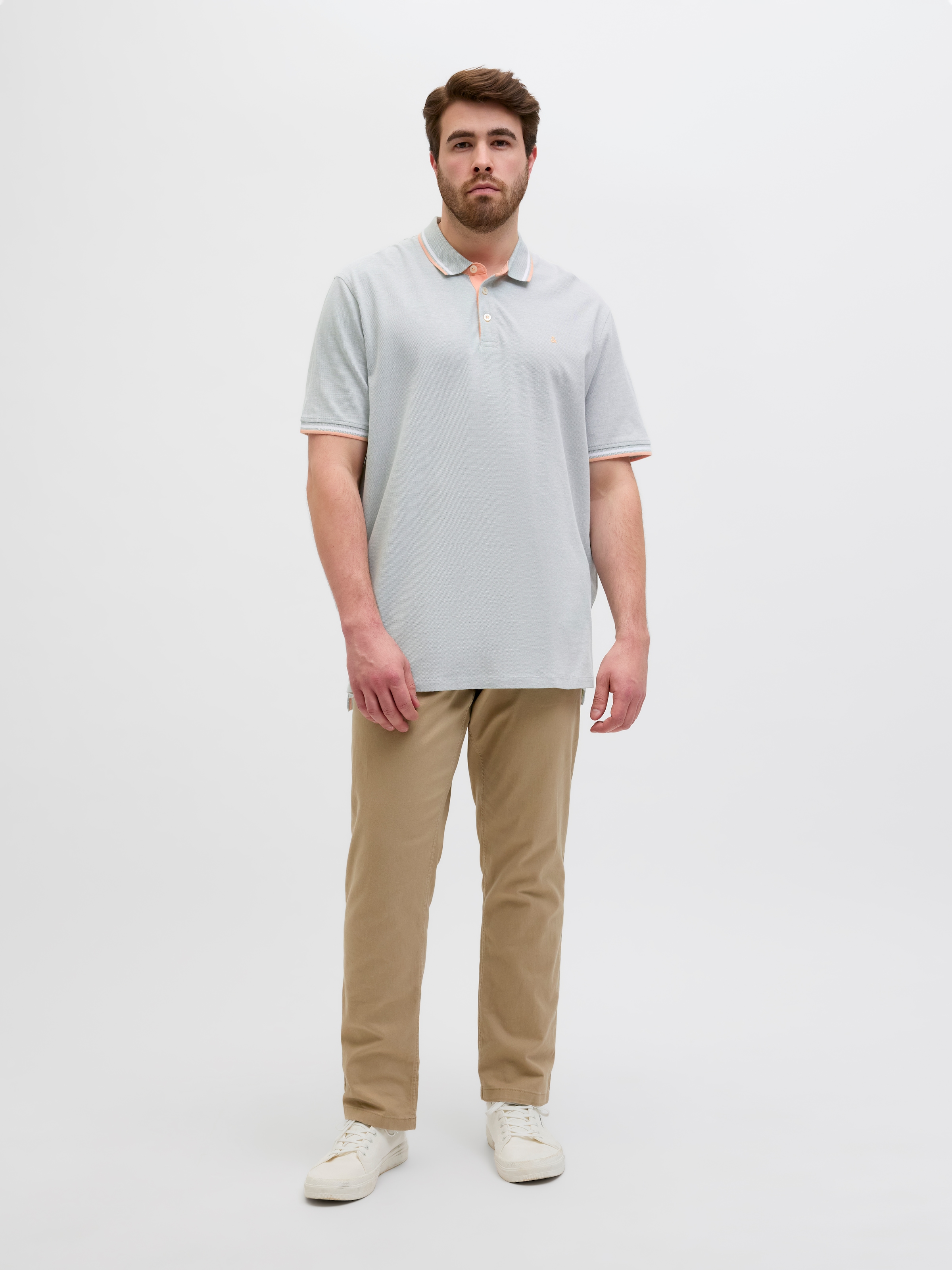 Jack & Jones PlusSize Poloshirt »JJEPAULOS POLO SS NOOS PLS«, mit Logo Stickerei