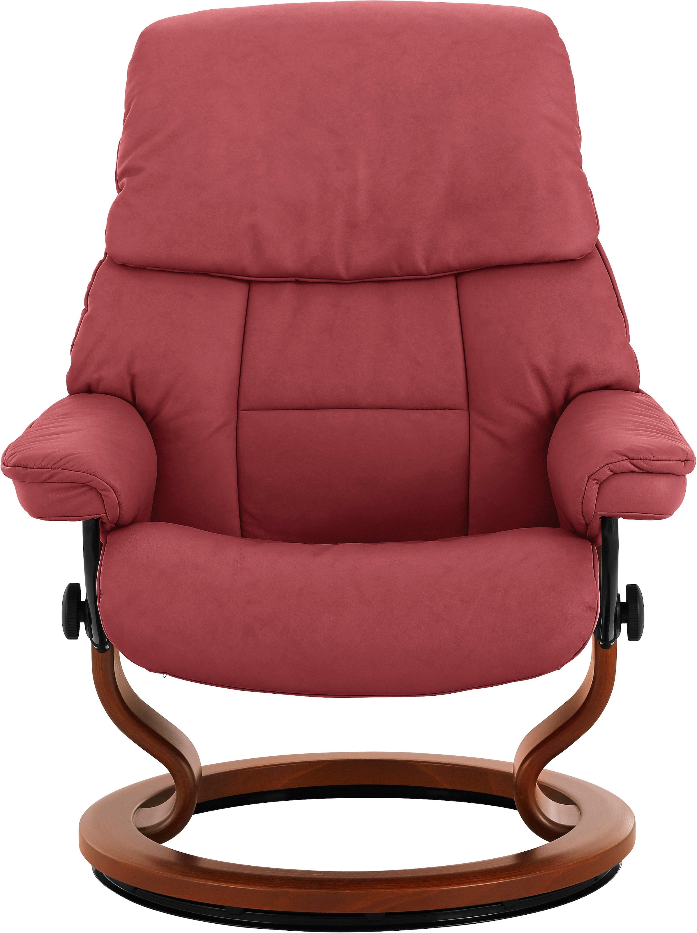 Stressless® Relaxsessel »Ruby«, (Set, Relaxsessel mit Hocker), mit Classic Base, Größe L, Gestell Eiche, Wenge, Braun & Schwarz