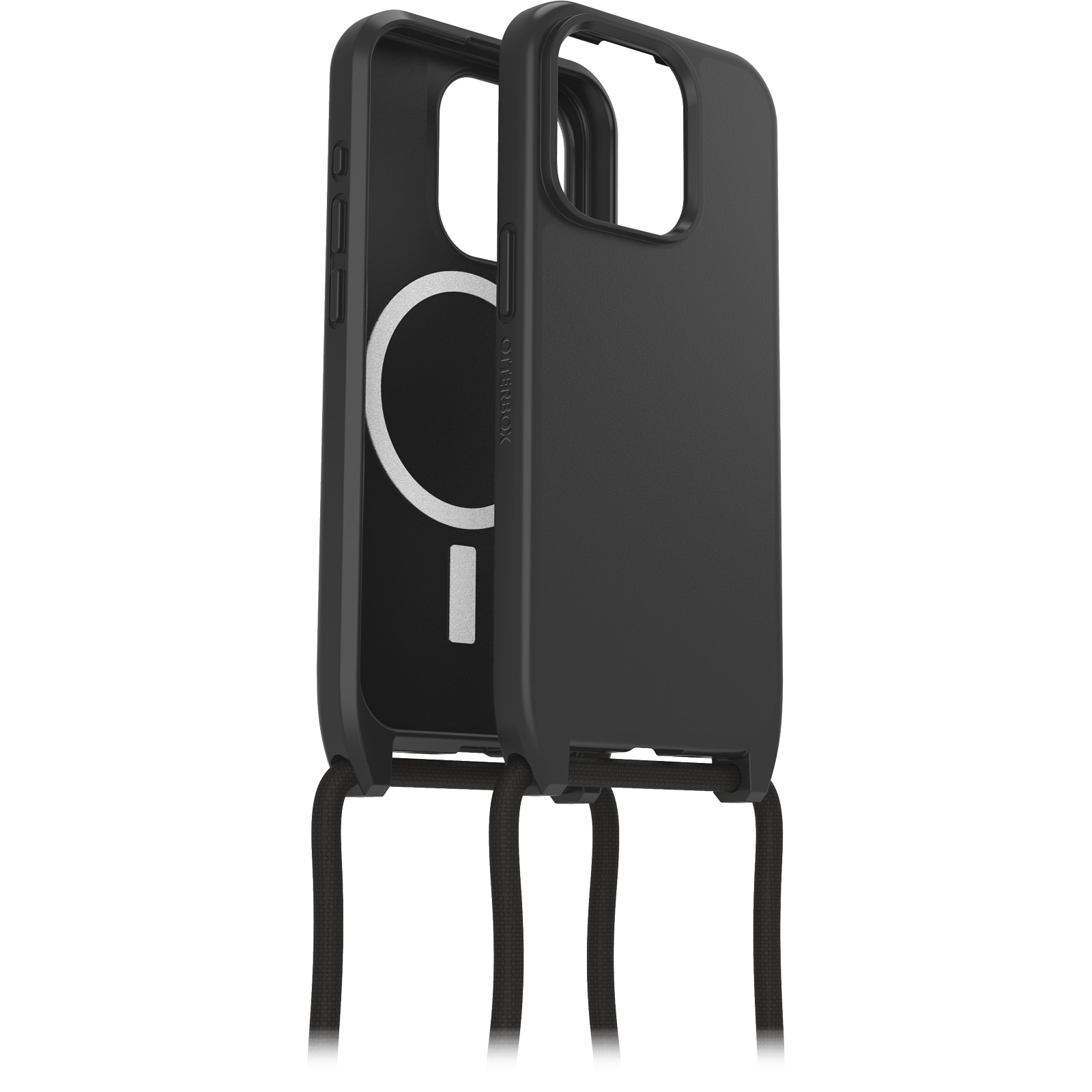 Otterbox Case zum Umhängen »React Necklace Hülle für MagSafe für Apple iPhone 15 Pro«, Apple iPhone 15 Pro, ultraschlanke, schützende Hülle mit verstellbarer Handykette