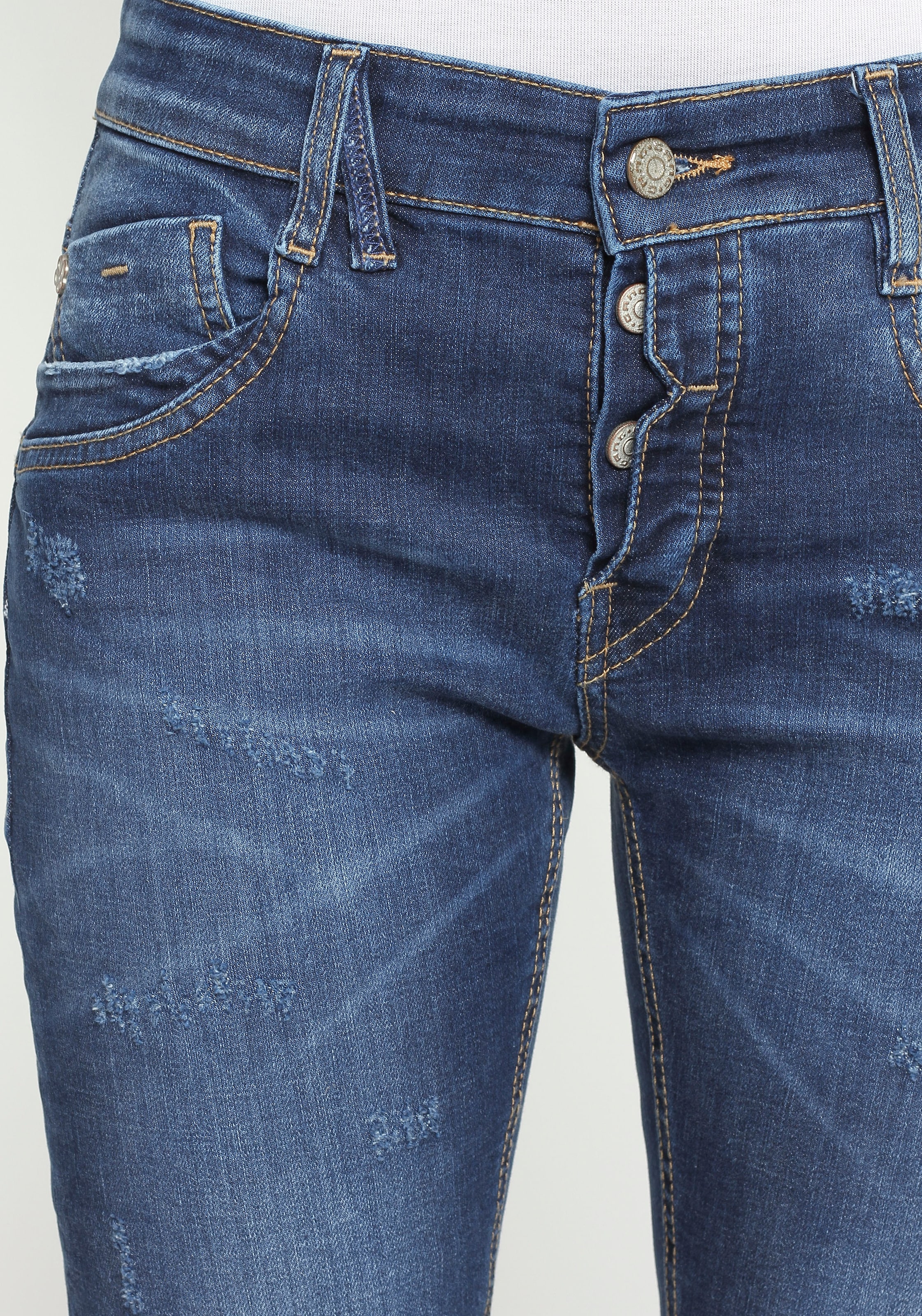 GANG Relax-fit-Jeans »94Gerda«, mit halb offener Knopfleiste bei
