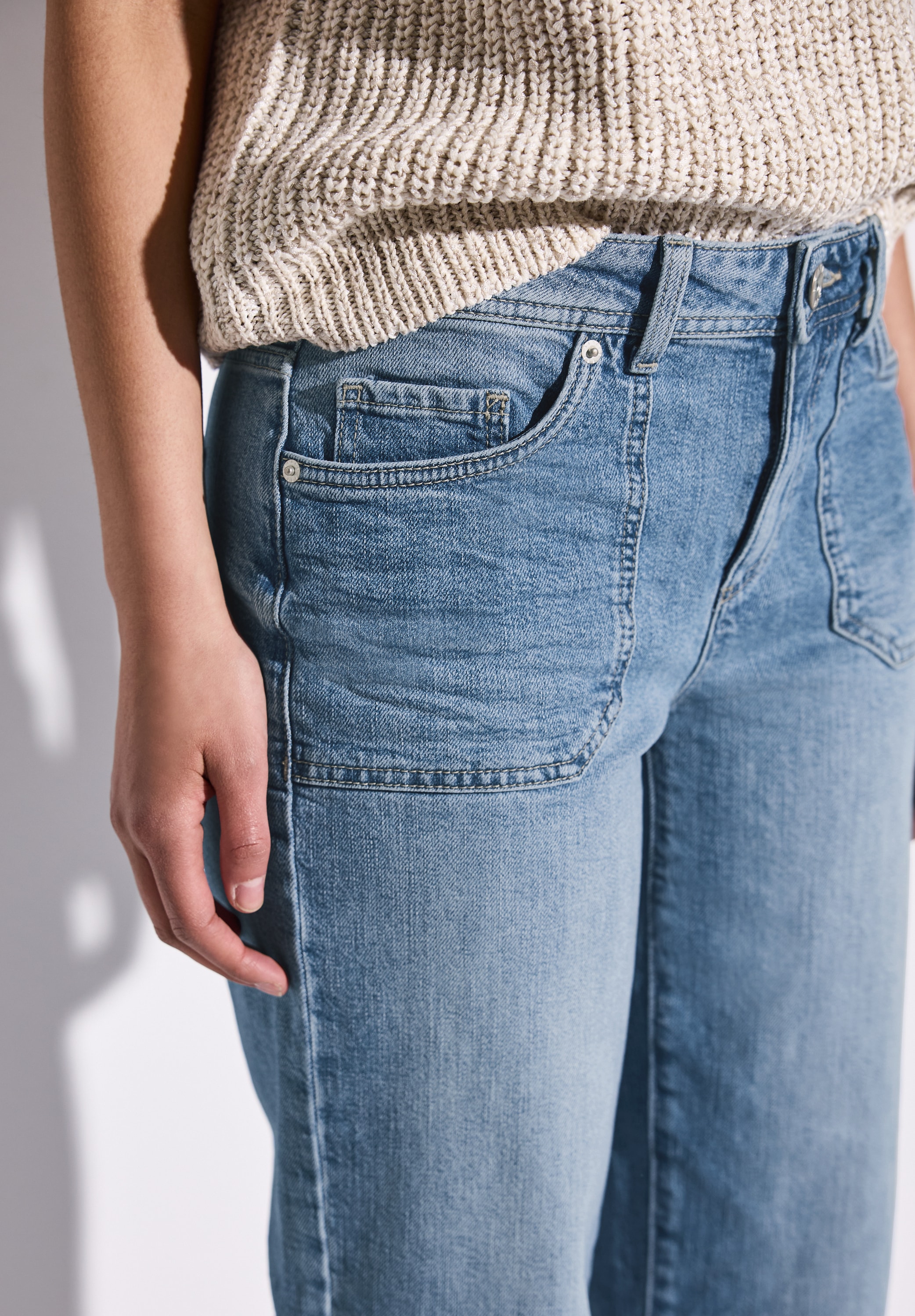 STREET ONE Straight-Jeans, im Five-Pocket Style