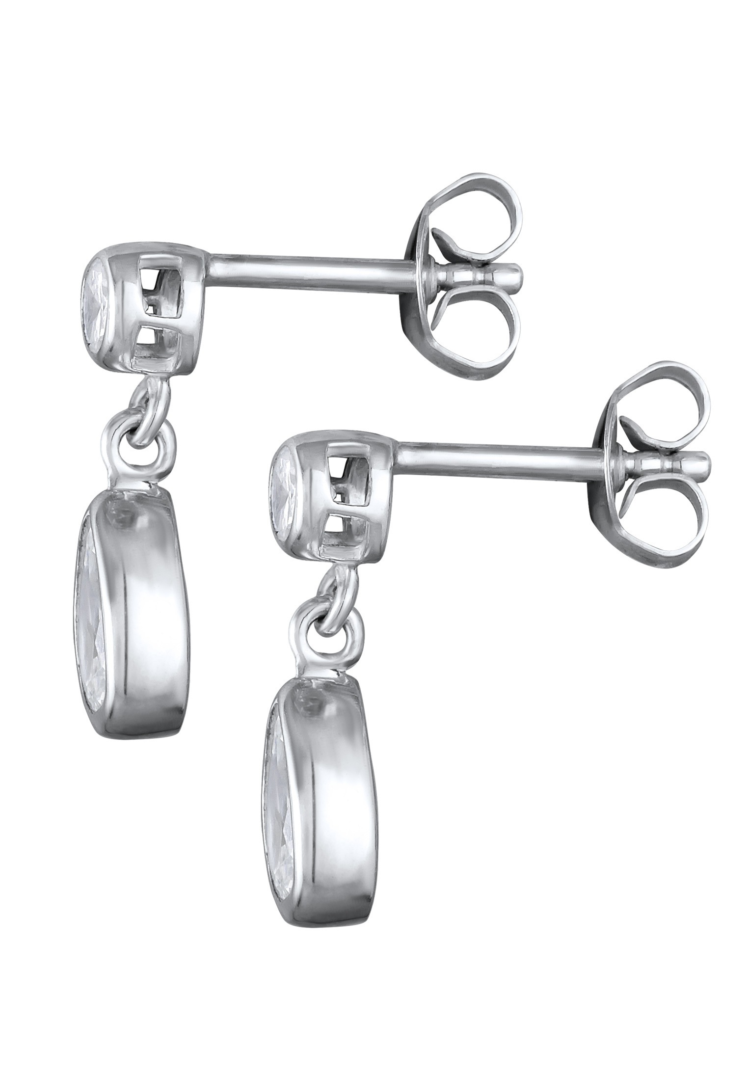 Elli Paar Ohrstecker »Ohrringe Tropfen Zirkonia Elegant 925 Silber«