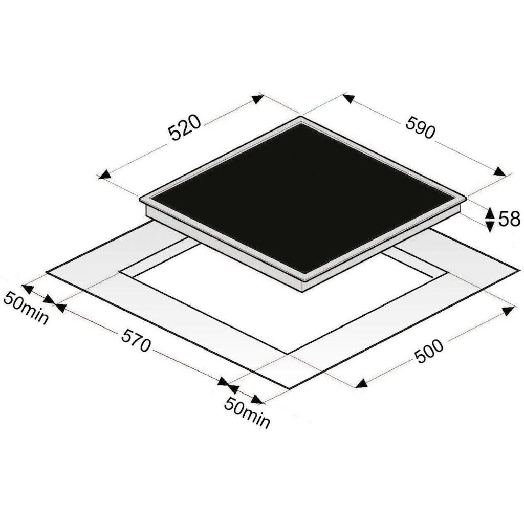 exquisit Induktions-Kochfeld »EKI 602-19S«, EKI 602-19S