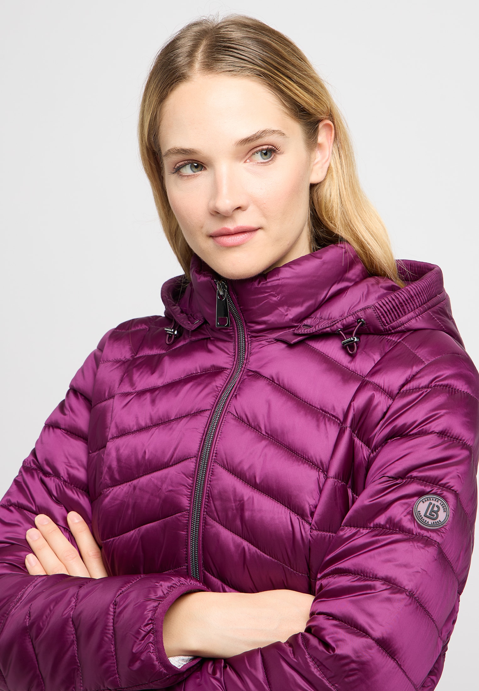 Barbara Lebek Steppjacke, mit Kapuze, mit Kapuze