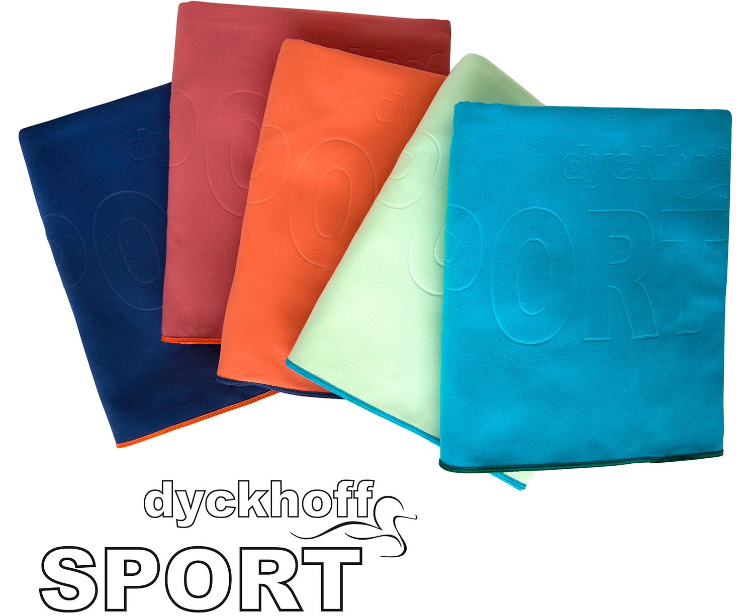Dyckhoff Sporthandtuch »Mikrofaser Sporttuch«, (1 St., Handtuch 60 x 120 cm), auch als 2er Set erhätlich
