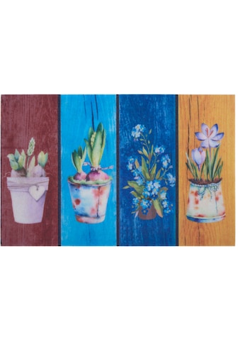 Home affaire Fußmatte »Blumen«, rechteckig, 6 mm Höhe, In und Outdoor geeignet,... kaufen