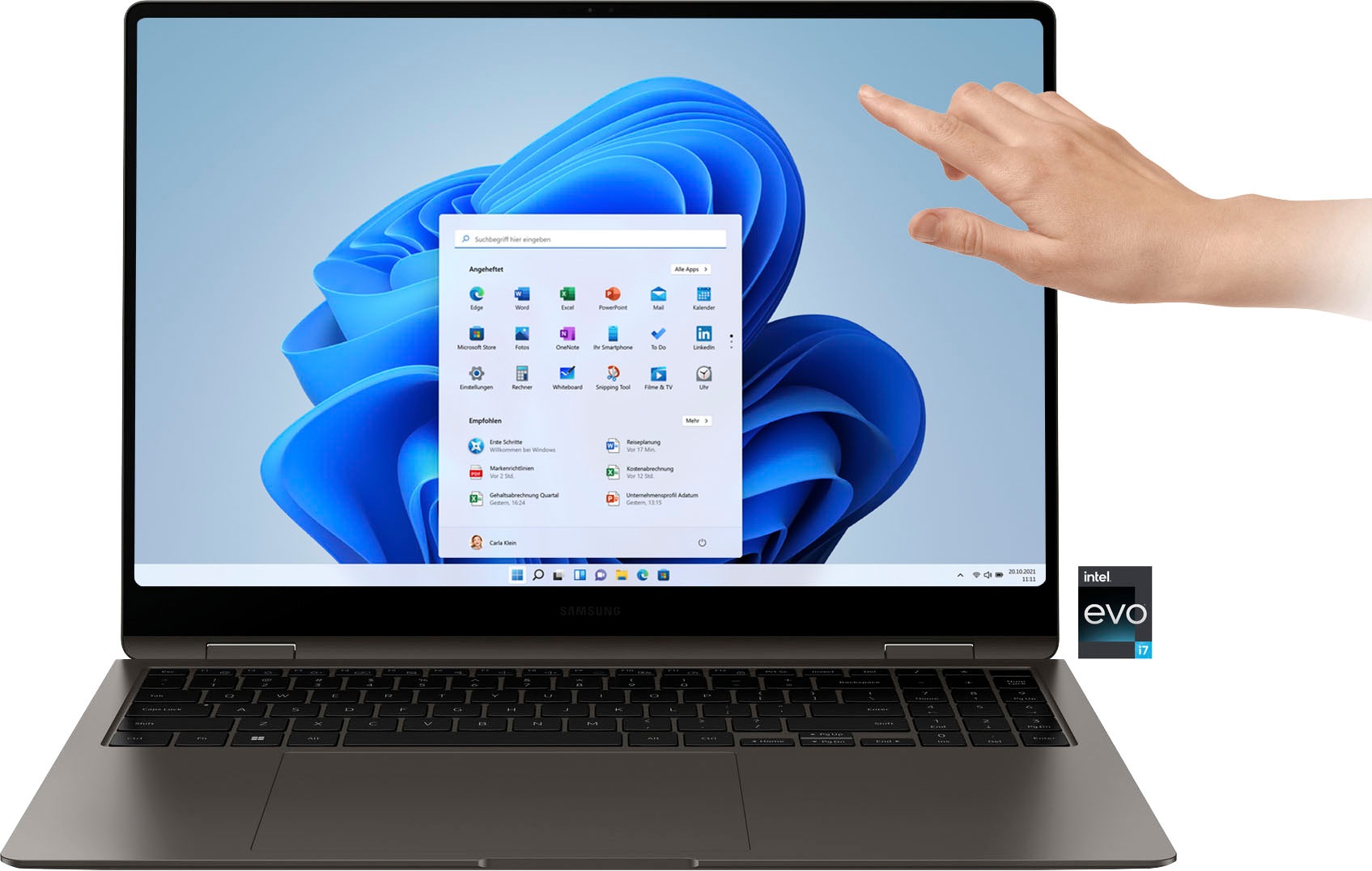Samsung Convertible Notebook »Galaxy Book3 Pro 360«, 40,62 cm, / 16 Zoll, Intel, Core i7, Iris Xe Graphics, 512 GB SSD