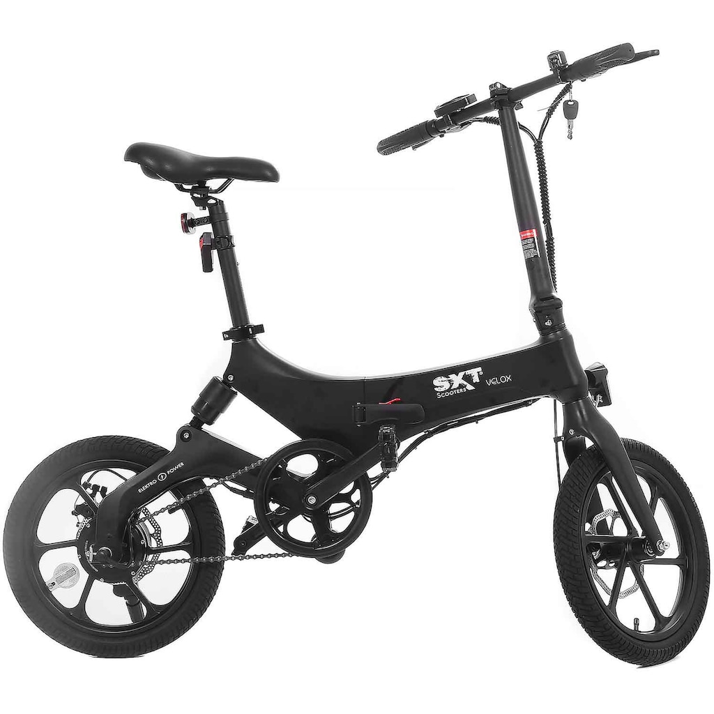 SXT Scooters E-Bike »SXT Velox«, 1 Gang, Heckmotor 250 W
