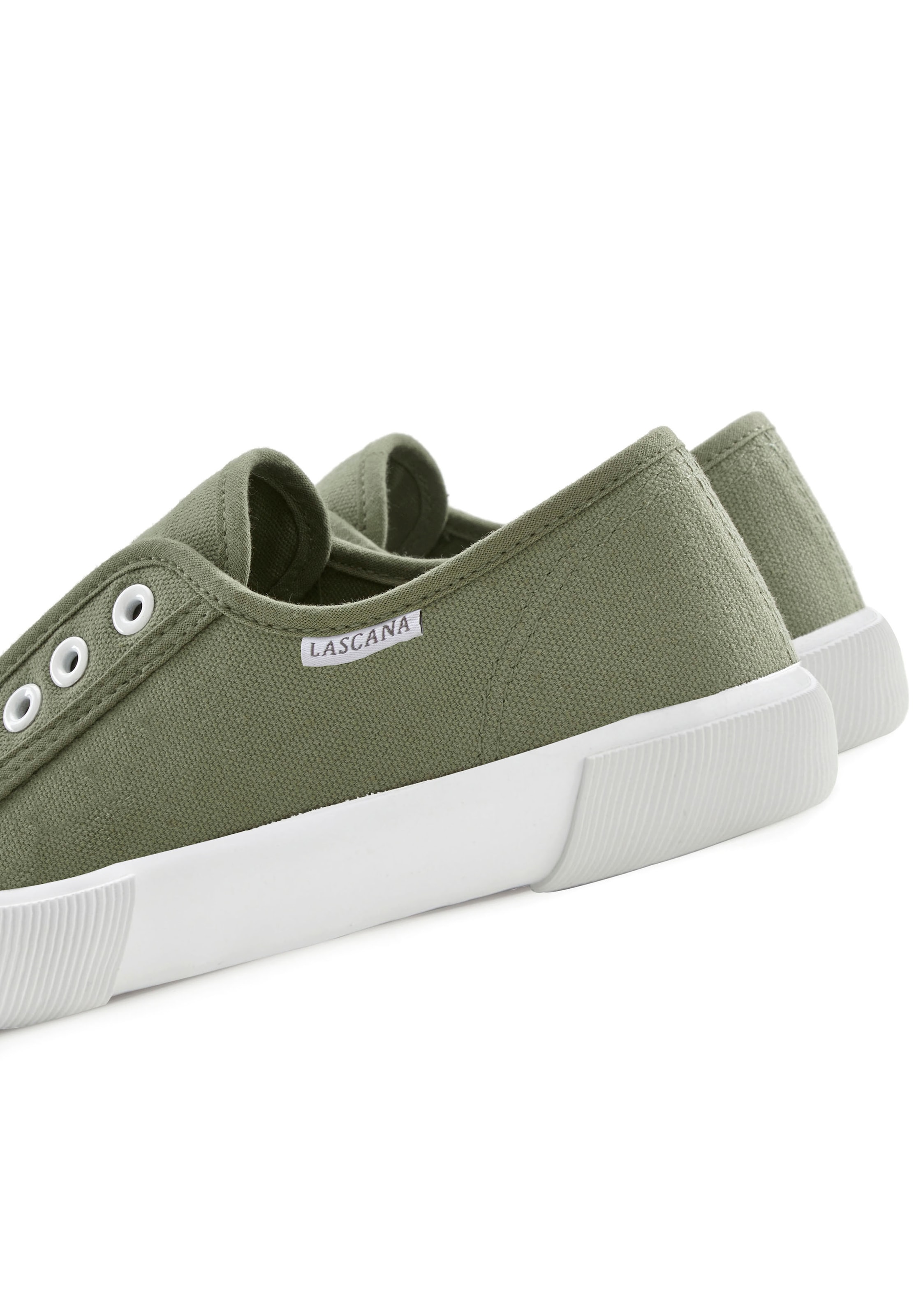 LASCANA Sneaker, Slipper, Halbschuh bequem zum Reinschlüpfen VEGAN