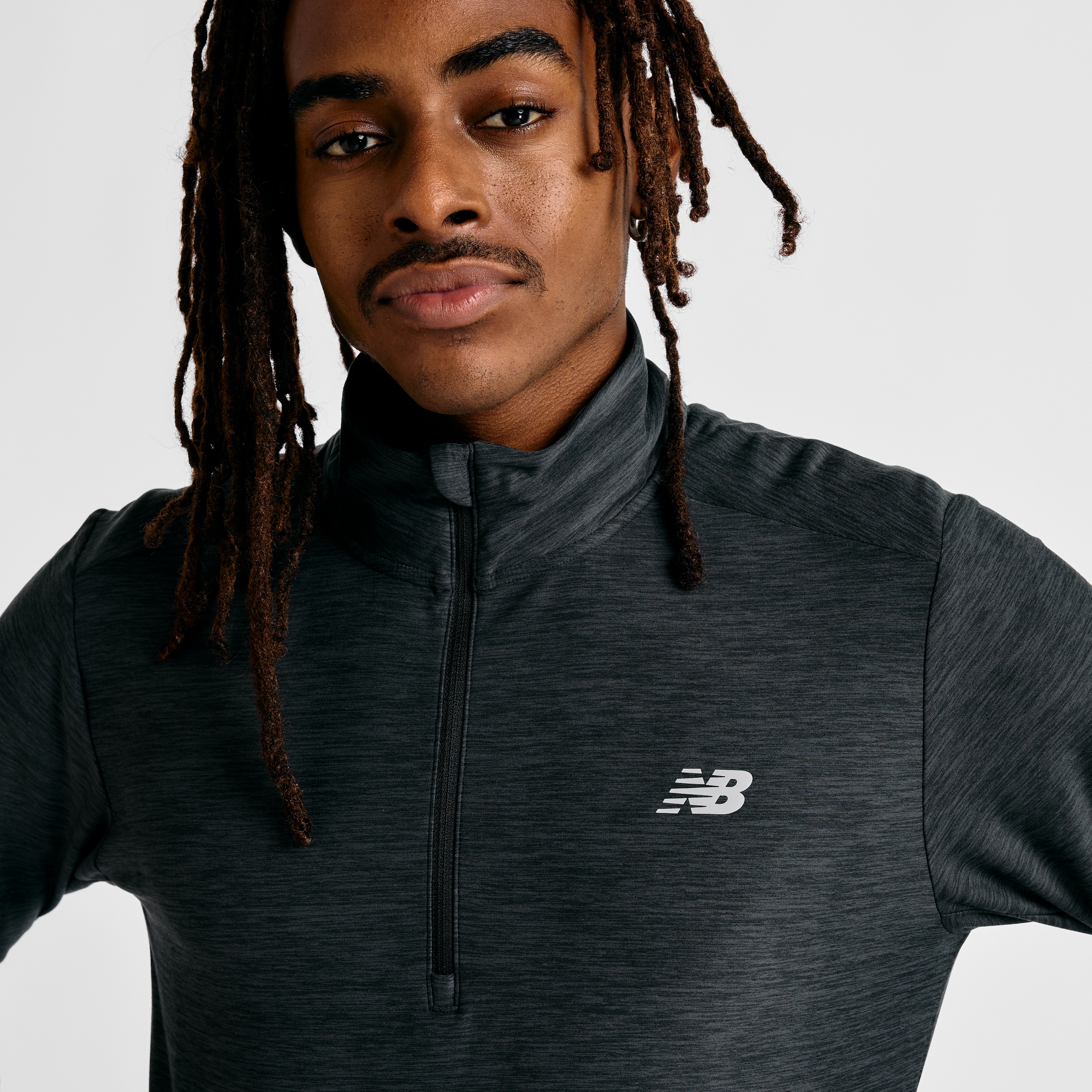 New Balance Laufshirt »Space Dye 1/4 Zip«, mit Label