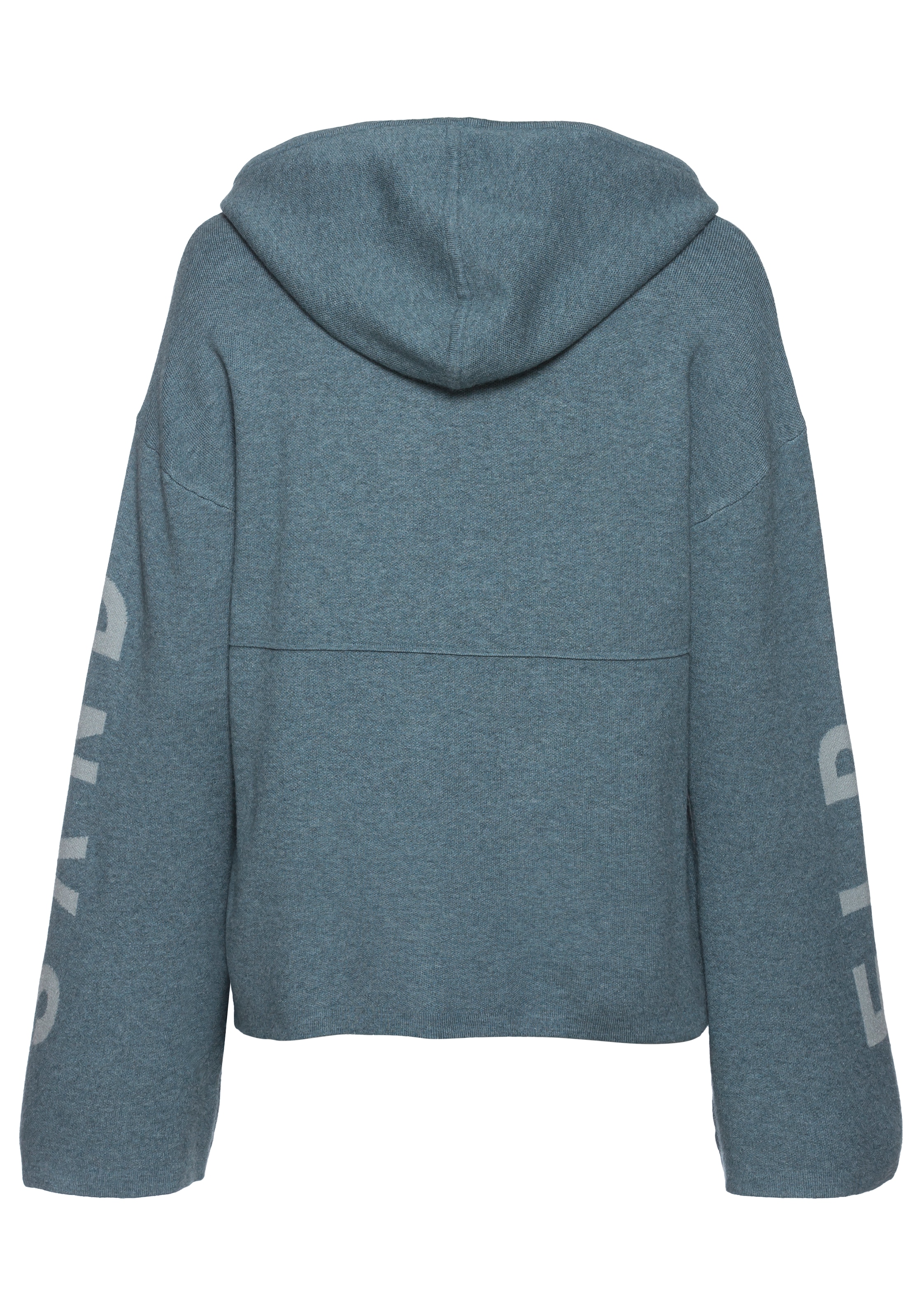 Elbsand Hoodie, Strickpullover mit eingestricktem Logo, Loungewear