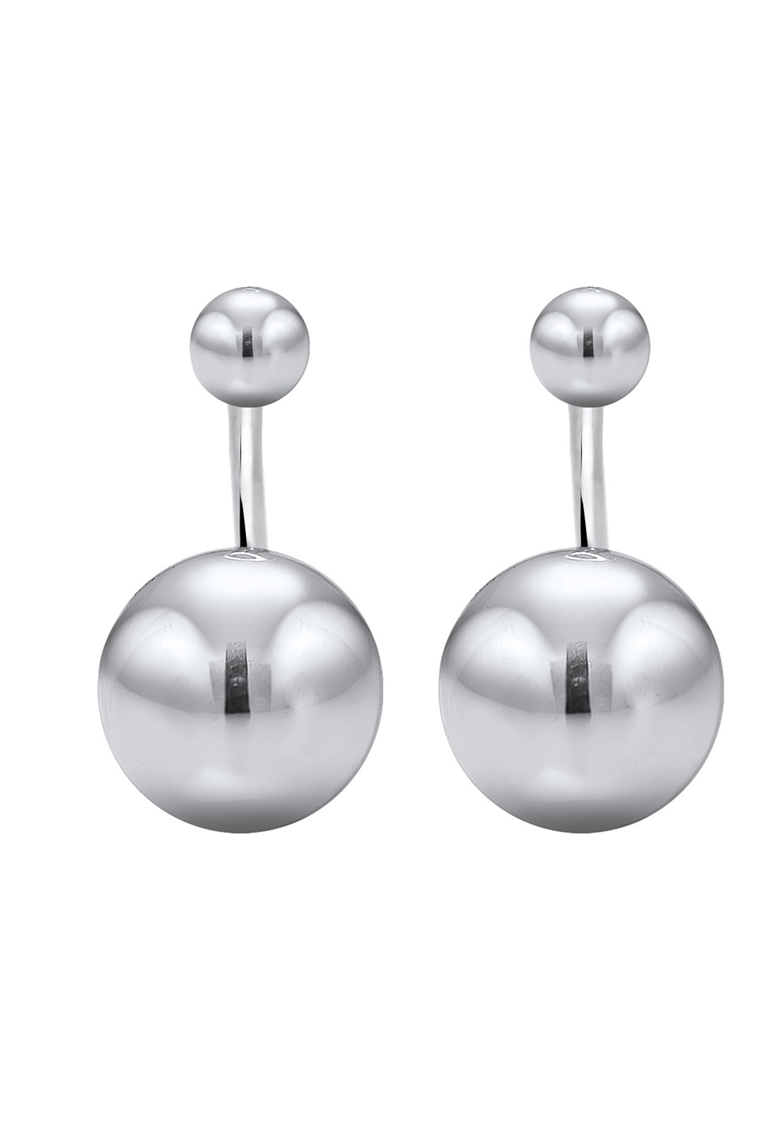 Elli Paar Ohrstecker »Ohrringe Front-Back Basic Trend Kugeln 925 Silber«