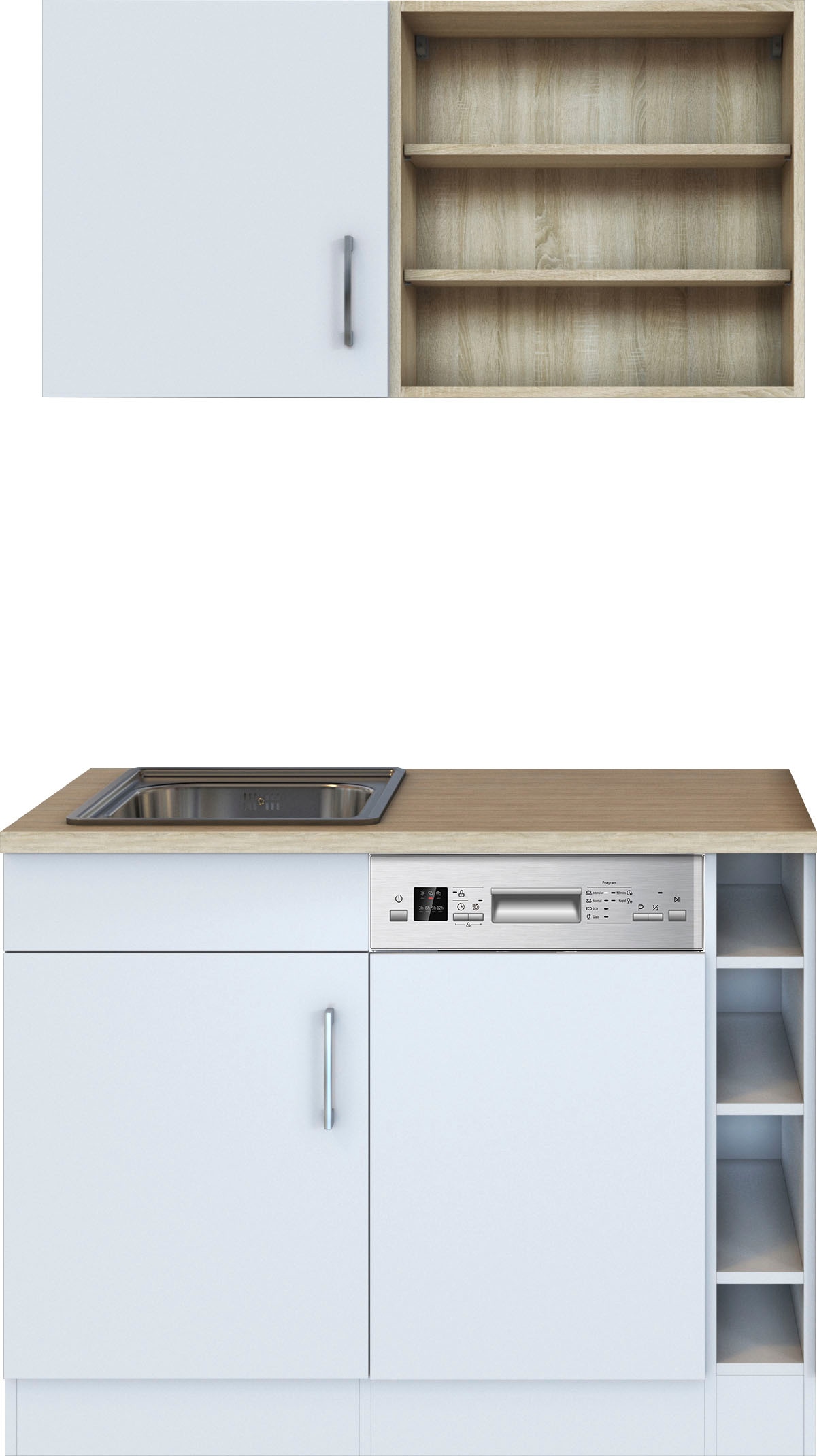 KOCHSTATION Pantryküche »KS-Mali« Breite 110 cm, mit E-Geräten