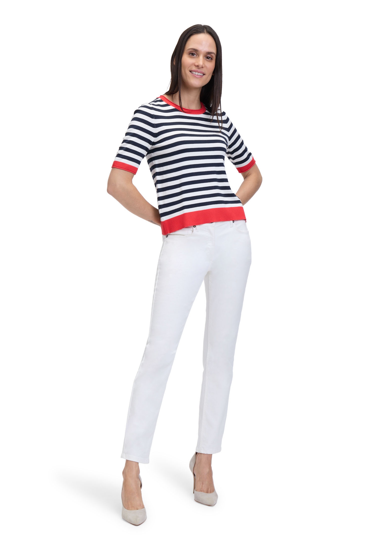 Betty Barclay Rundhalspullover »Basic-Pullover mit Streifen«