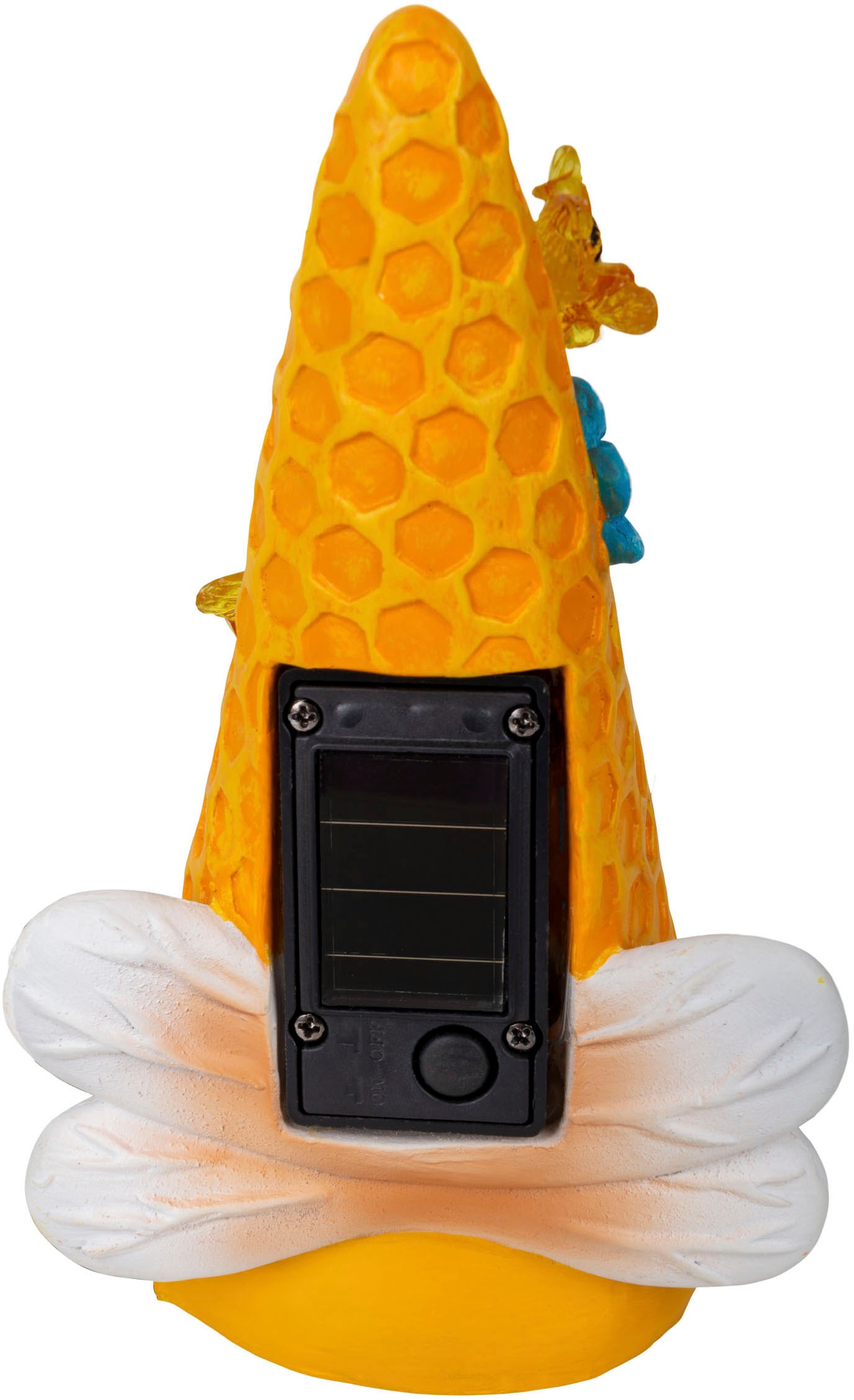 näve LED Solarleuchte »Abby« LED-Modul 2 Stk. Warmweiß 2er Set Wichtel, gelb/bunt, mit Bienchen und Blümchen, warmweiß