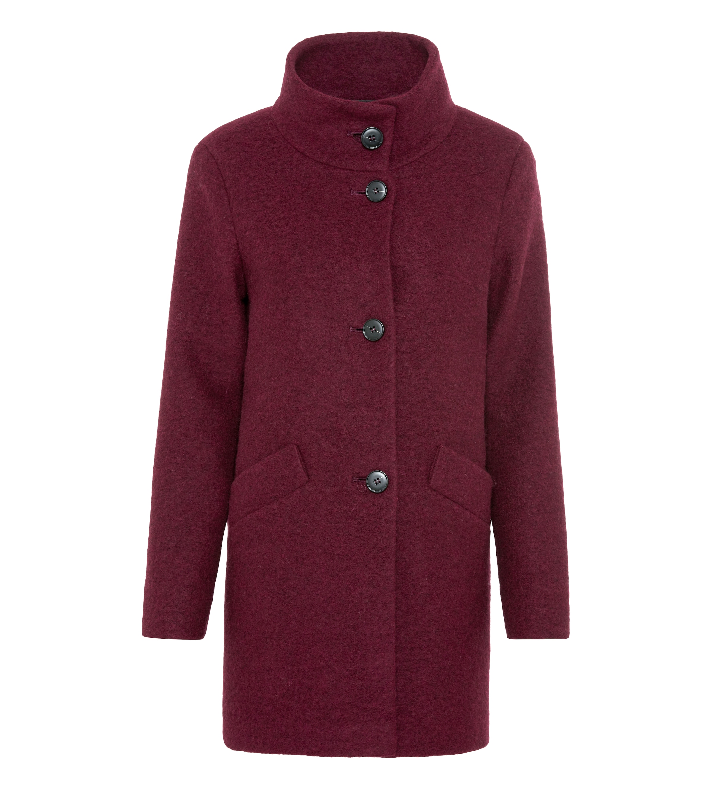 Fuchs Schmitt Wollmantel Stehkragen, Regular Fit, Wollmix