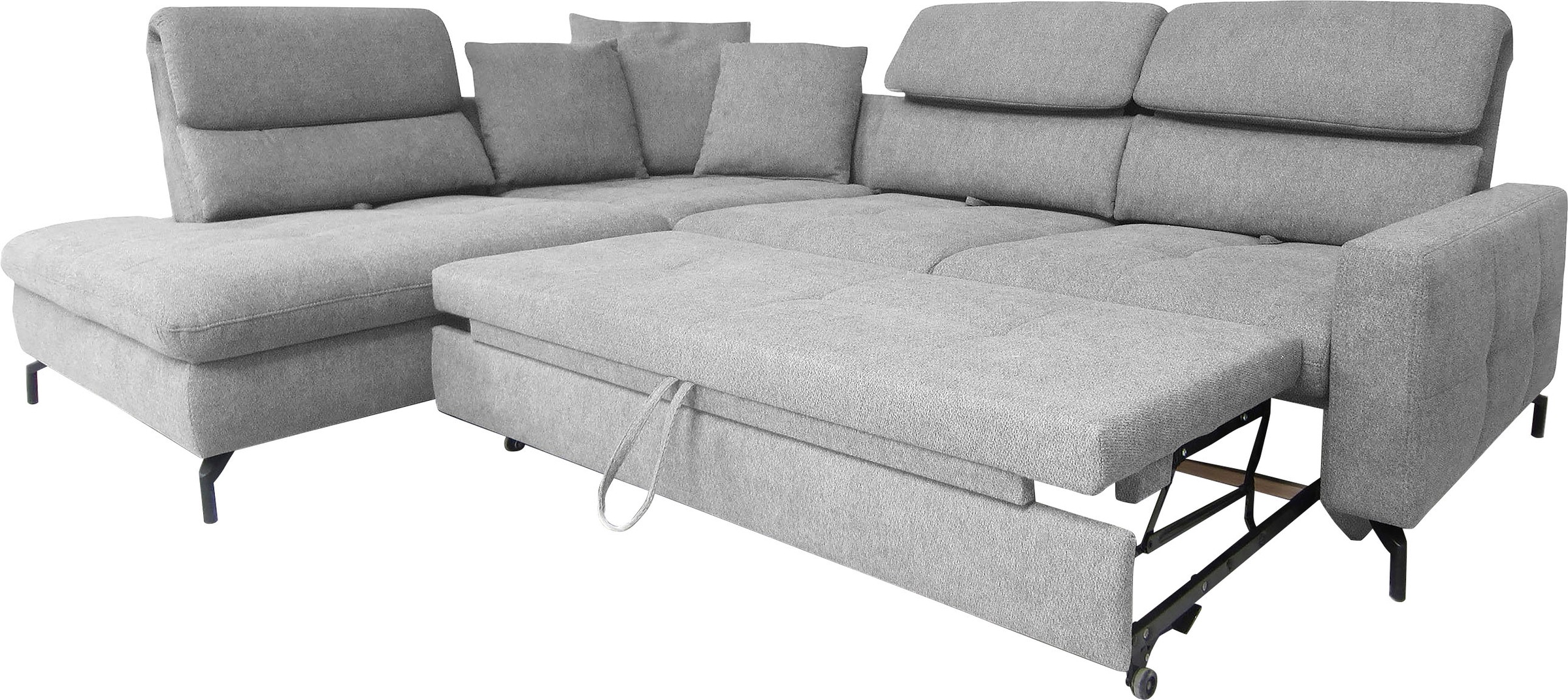 alina Ecksofa »Louis«, Breite 286 cm, Rückenlehnenverstellung, wahlweise mit Bettfunktion