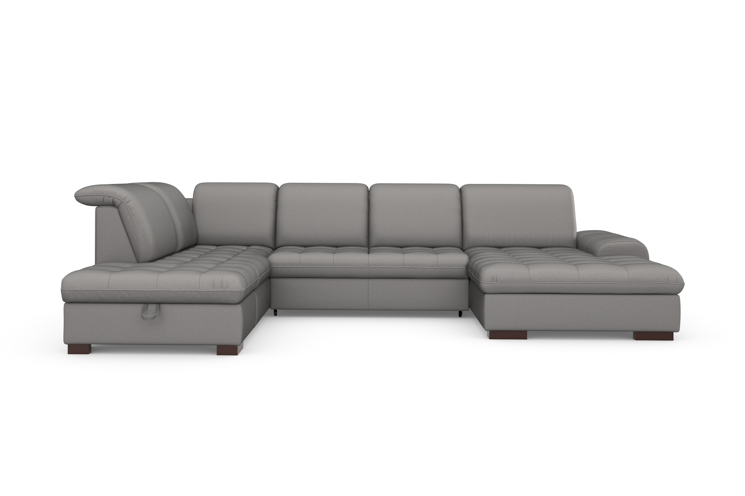 sit&more Wohnlandschaft »Luxor U-Form«, wahlweise mit Bettfunktion, Bettkasten und Kopfteilverstellung