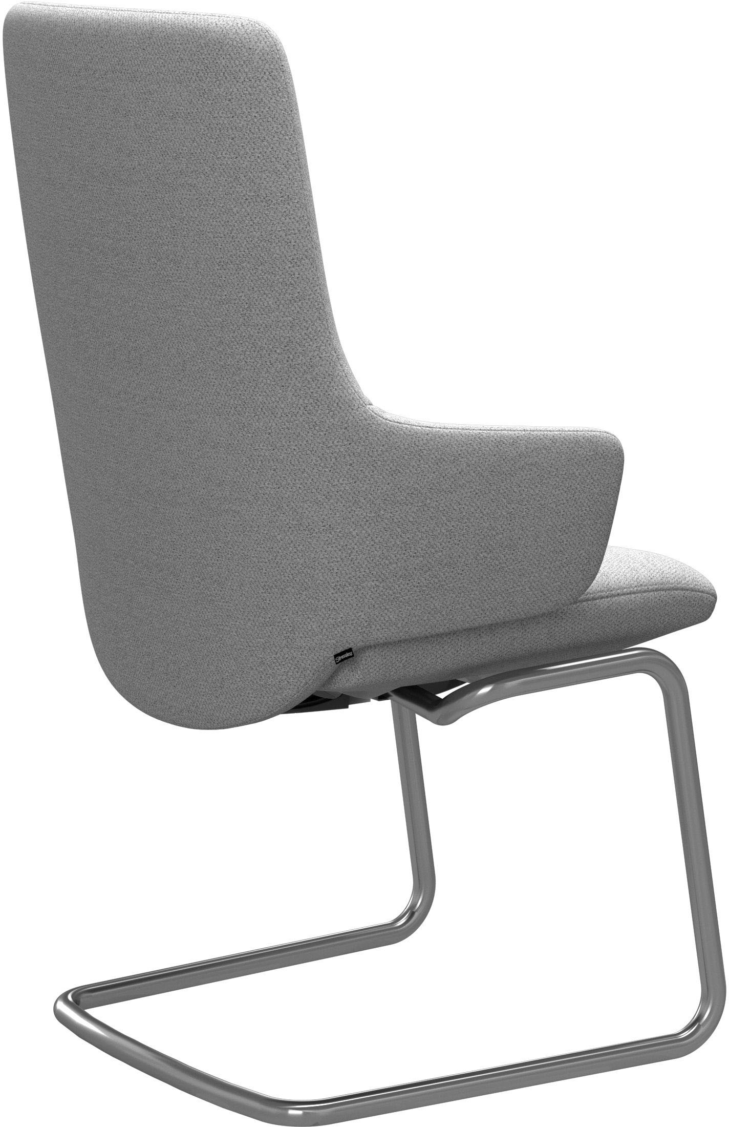 Stressless® Polsterstuhl »Laurel«, ROHLEDER Stoff Q2 FARON, High Back mit Armlehne, Größe L, mit Beinen aus Stahl in Schwarz matt