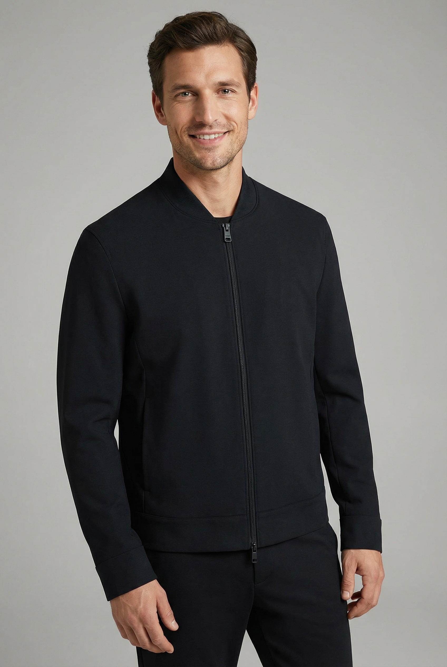 Cinque Sweatjacke »CICROSS« mit Stehkragen, Regular Fit, 2-Wege-Reißverschluss