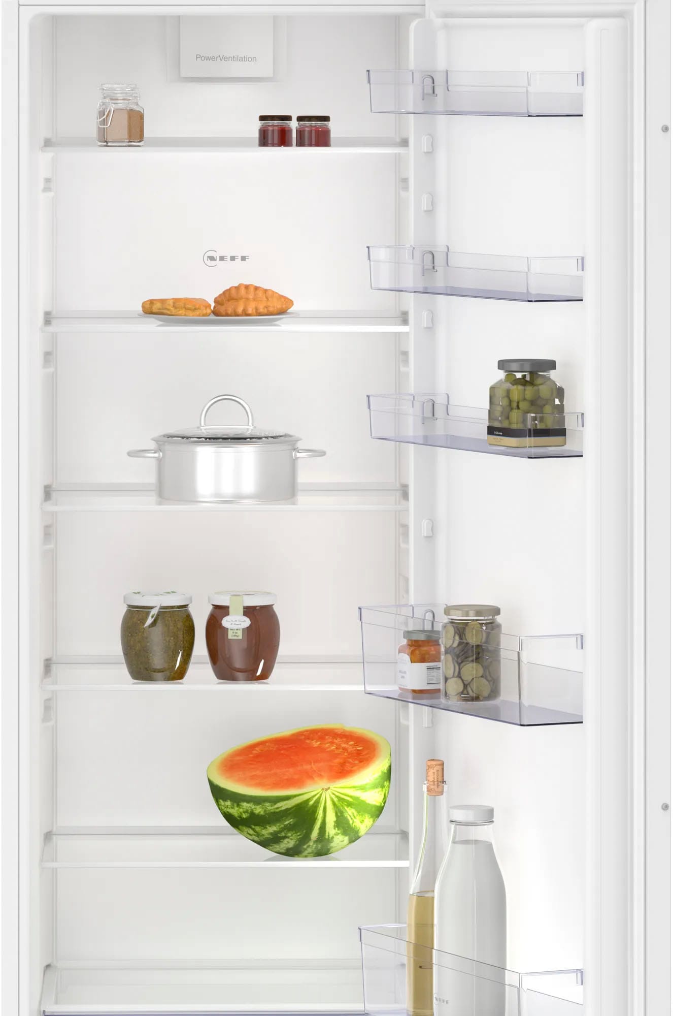 NEFF Einbaukühlschrank »KI1811SE0«, KI1811SE0, 177,2 cm hoch, 54,1 cm breit, Fresh Safe: Schublade für flexible Lagerung von Obst & Gemüse