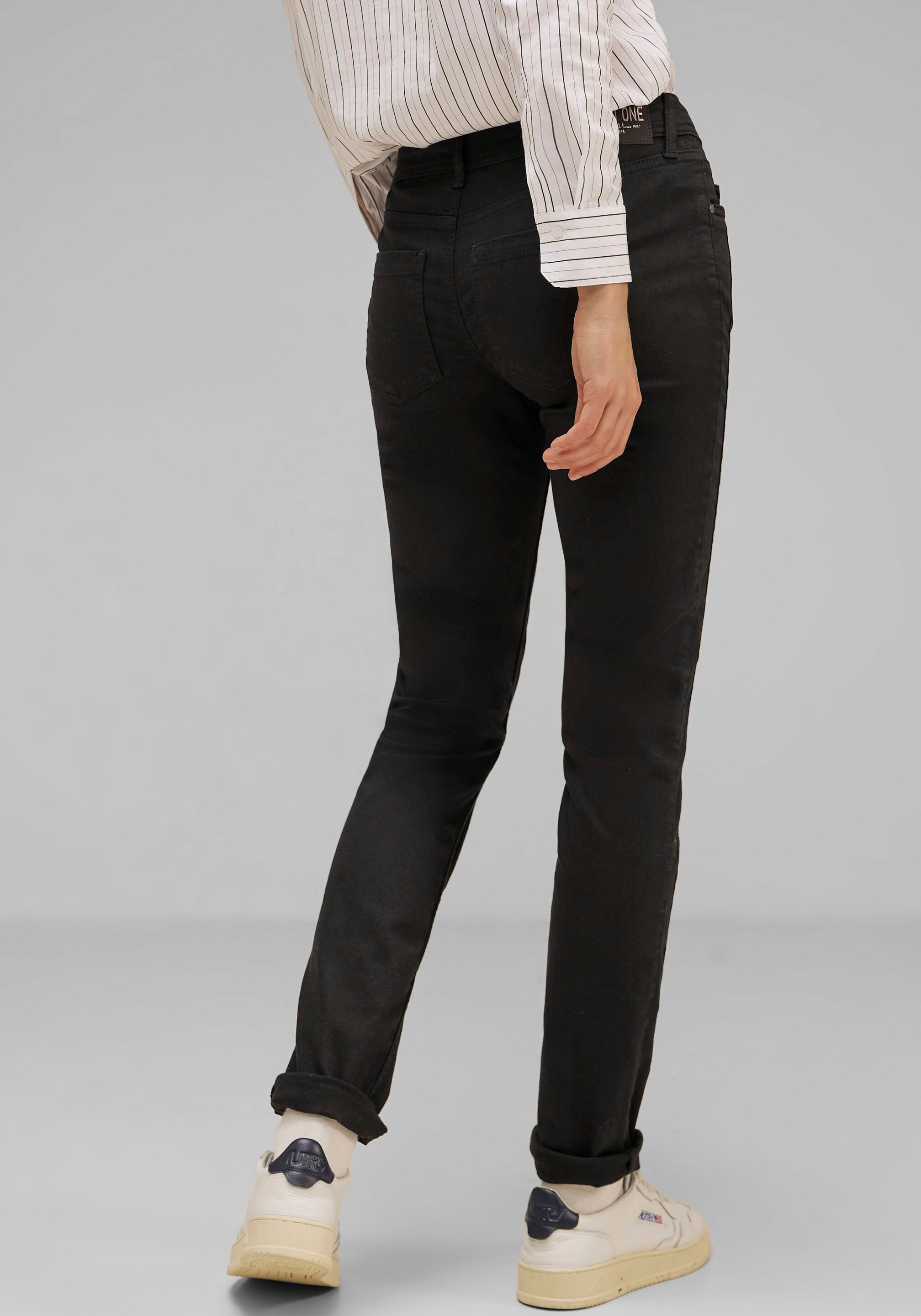 STREET ONE Slim-fit-Jeans, mit angerauter Innenseite bei ♕