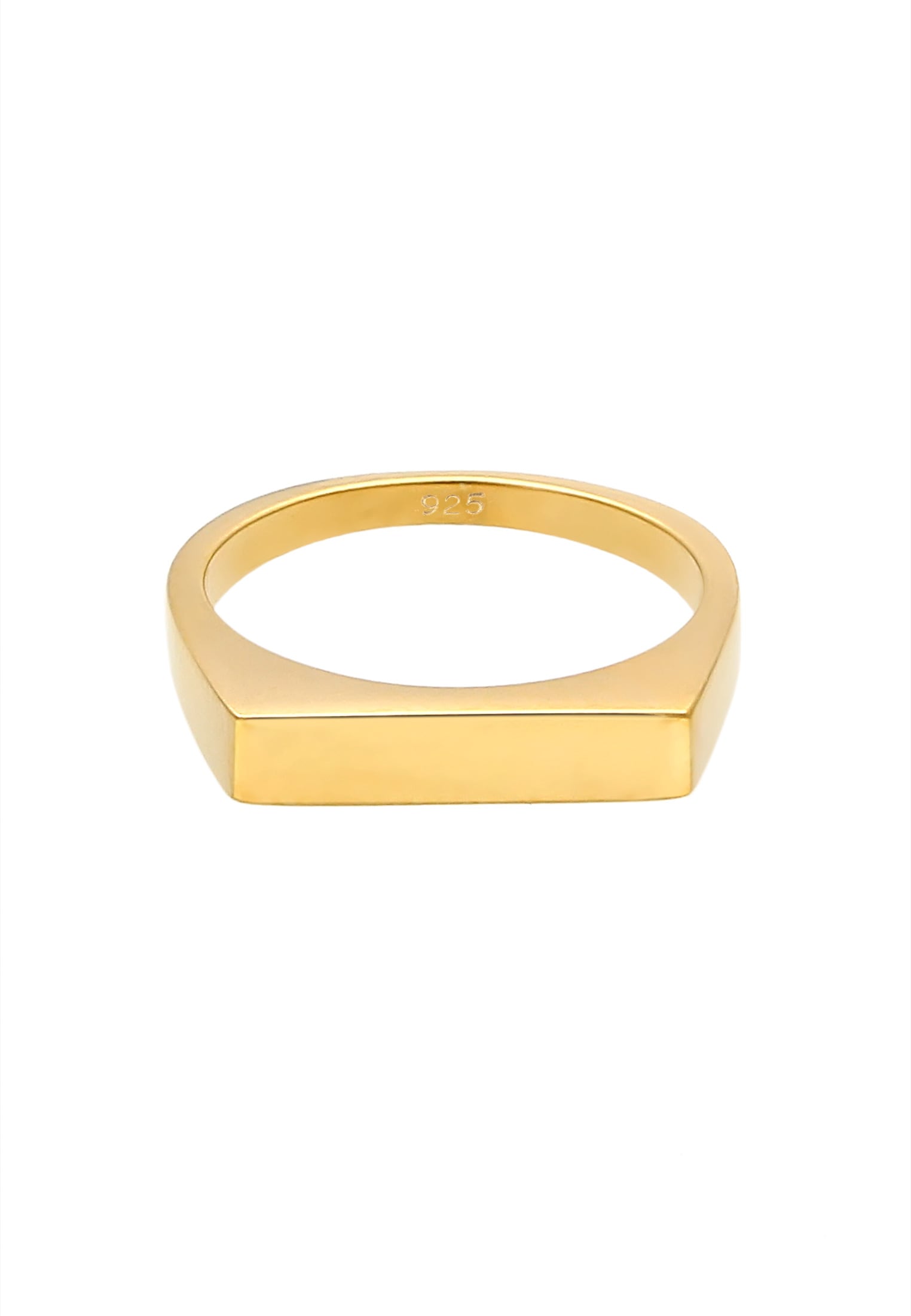 Elli Siegelring »Ring Siegelring Rechteck Pinky Ring 925 Silber«