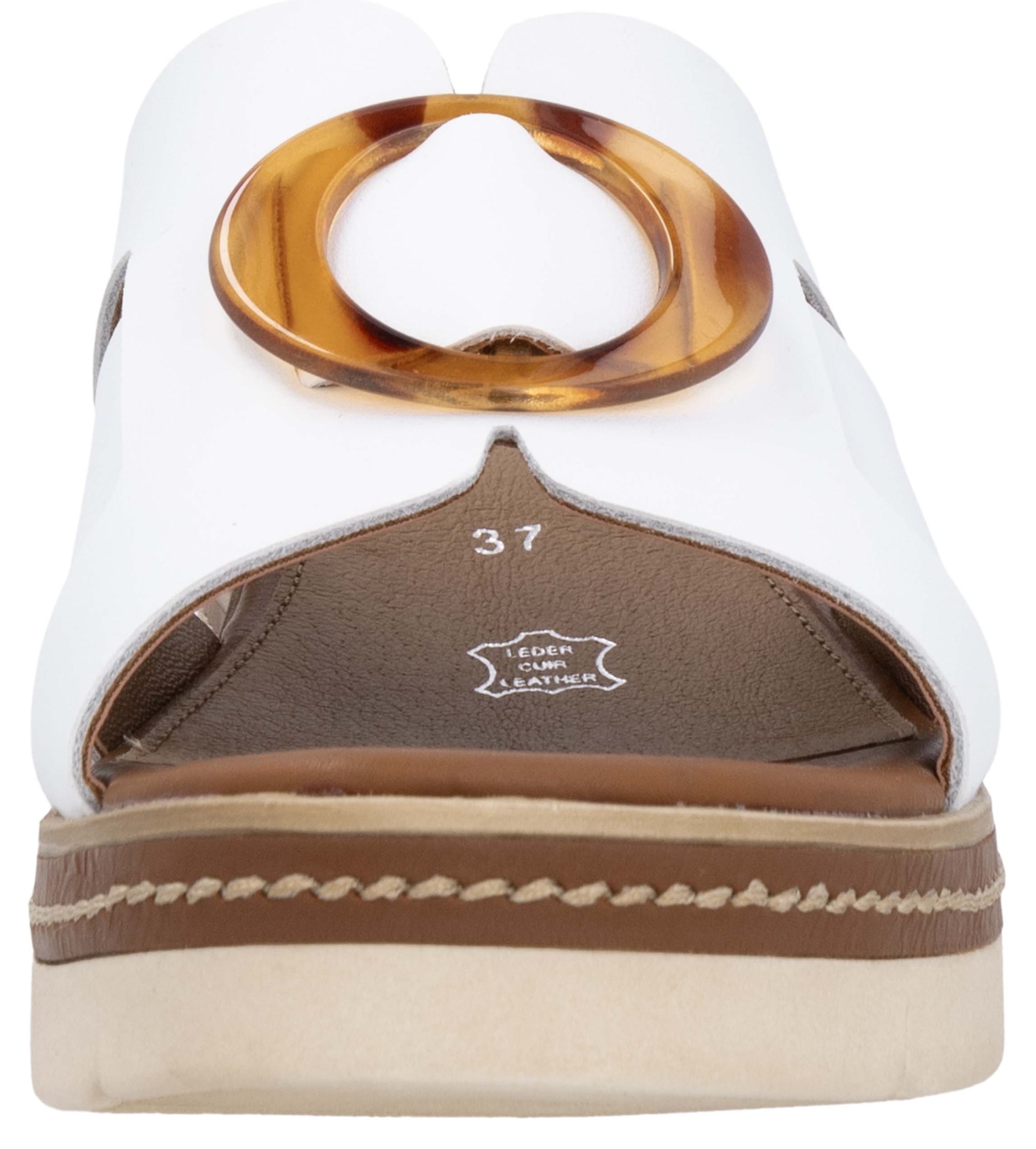 Remonte Pantolette, Keilabsatz, Sommerschuh, Schlupfschuh mit schöner Zierschnalle