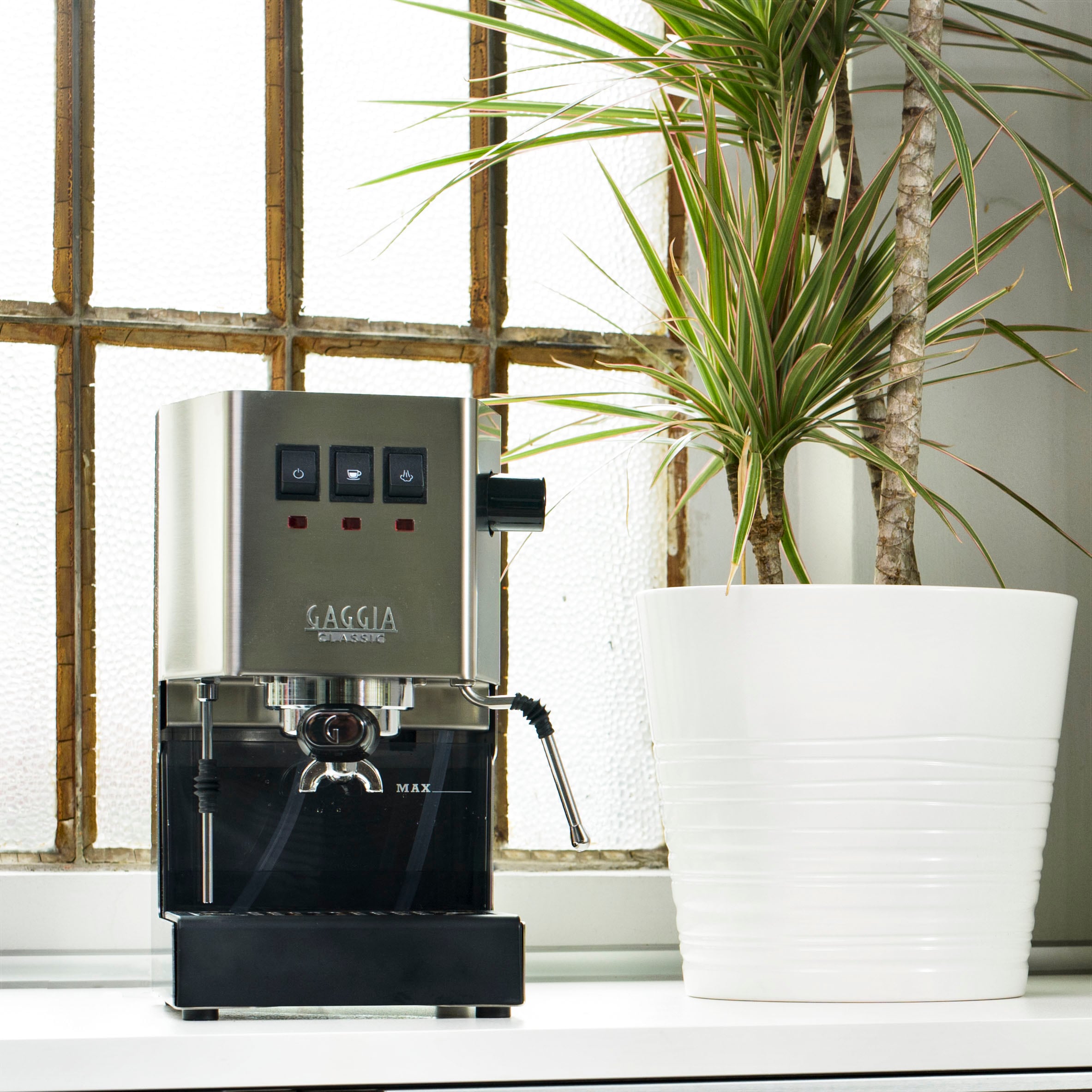 Gaggia Espressomaschine »Classic Evo Stainless Steel«, Siebträger