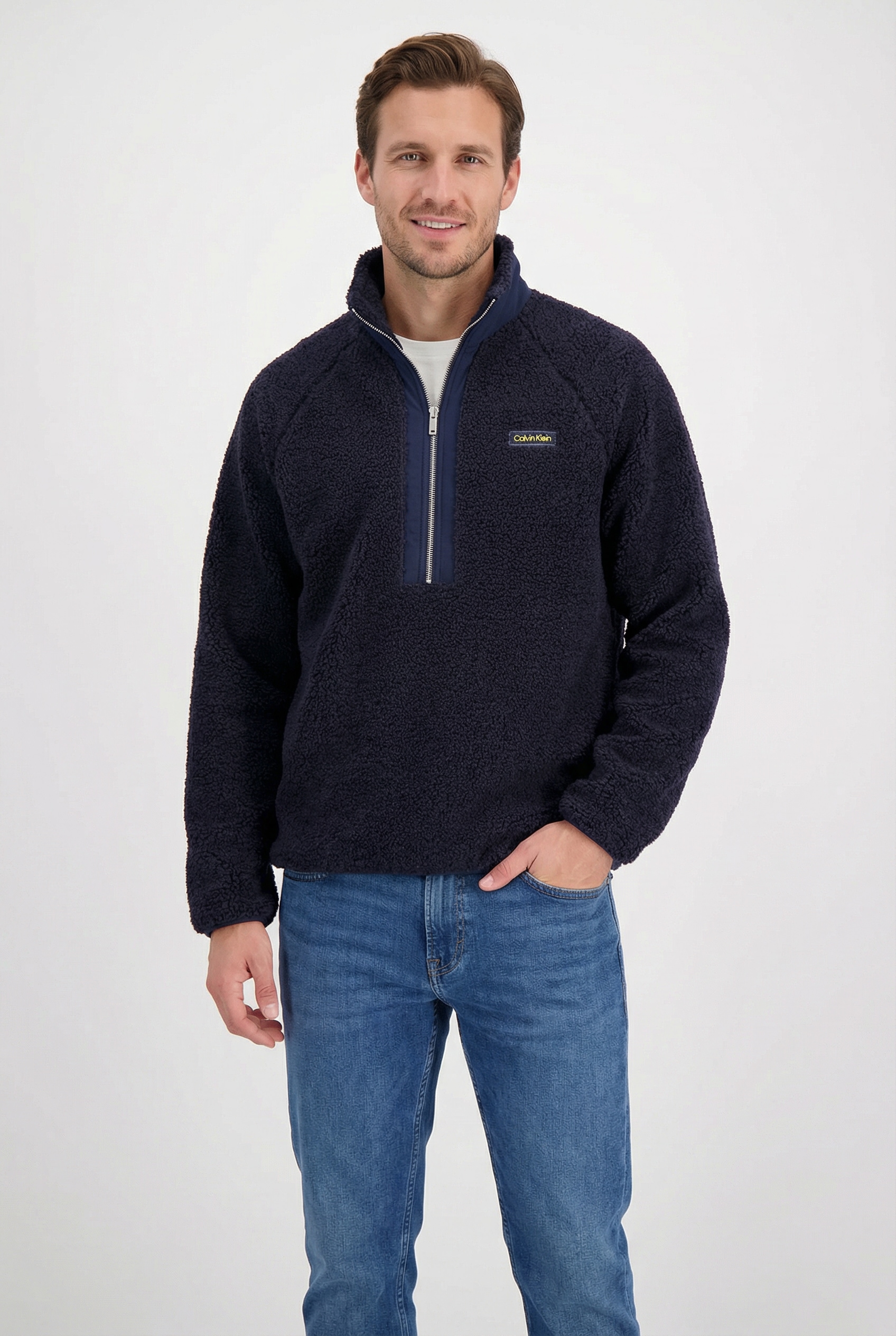 Calvin Klein Jeans Sweatshirt , Regular fit, mit Stehkragen
