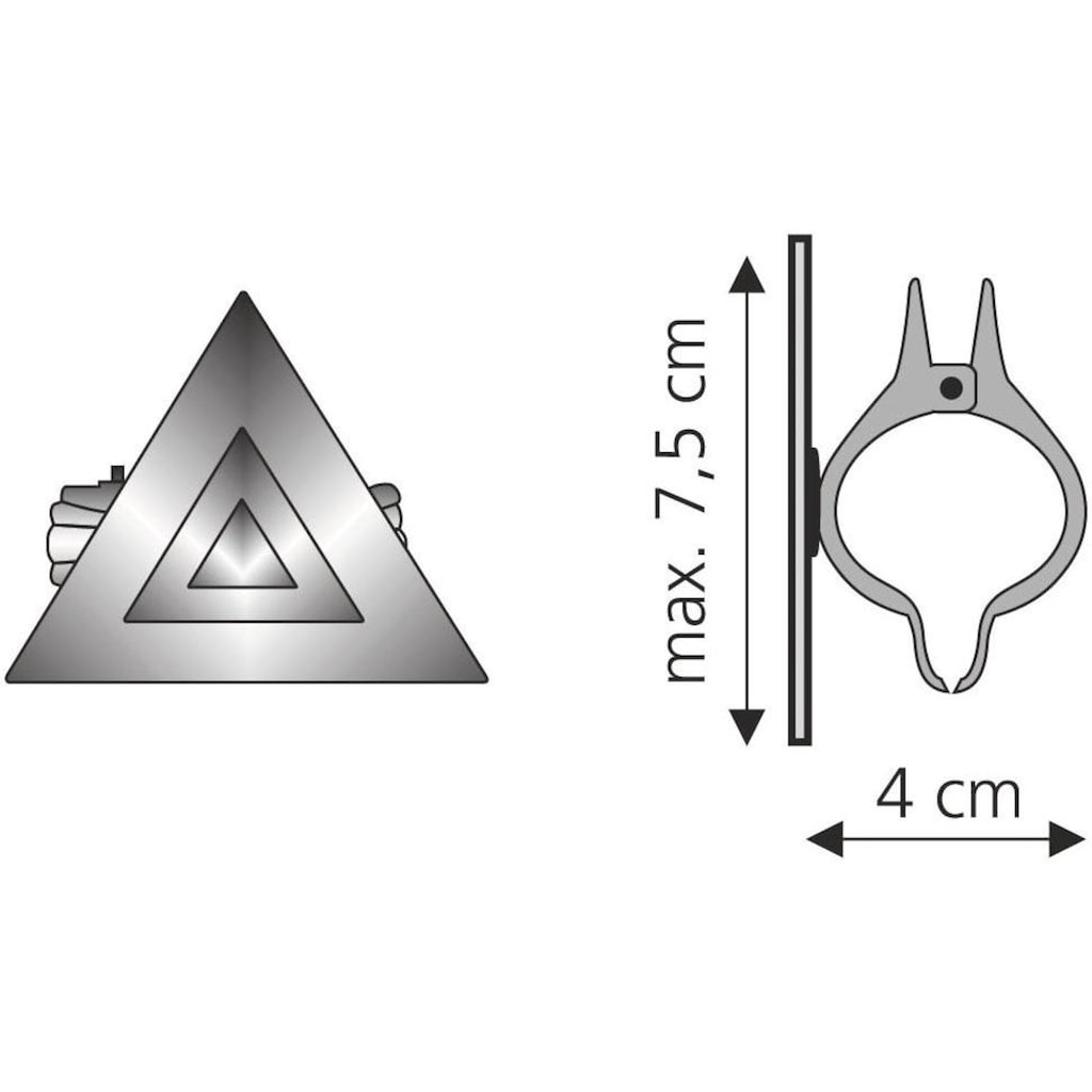 Liedeco Dekoklammer »Grafik«, (Packung, 2 St.)