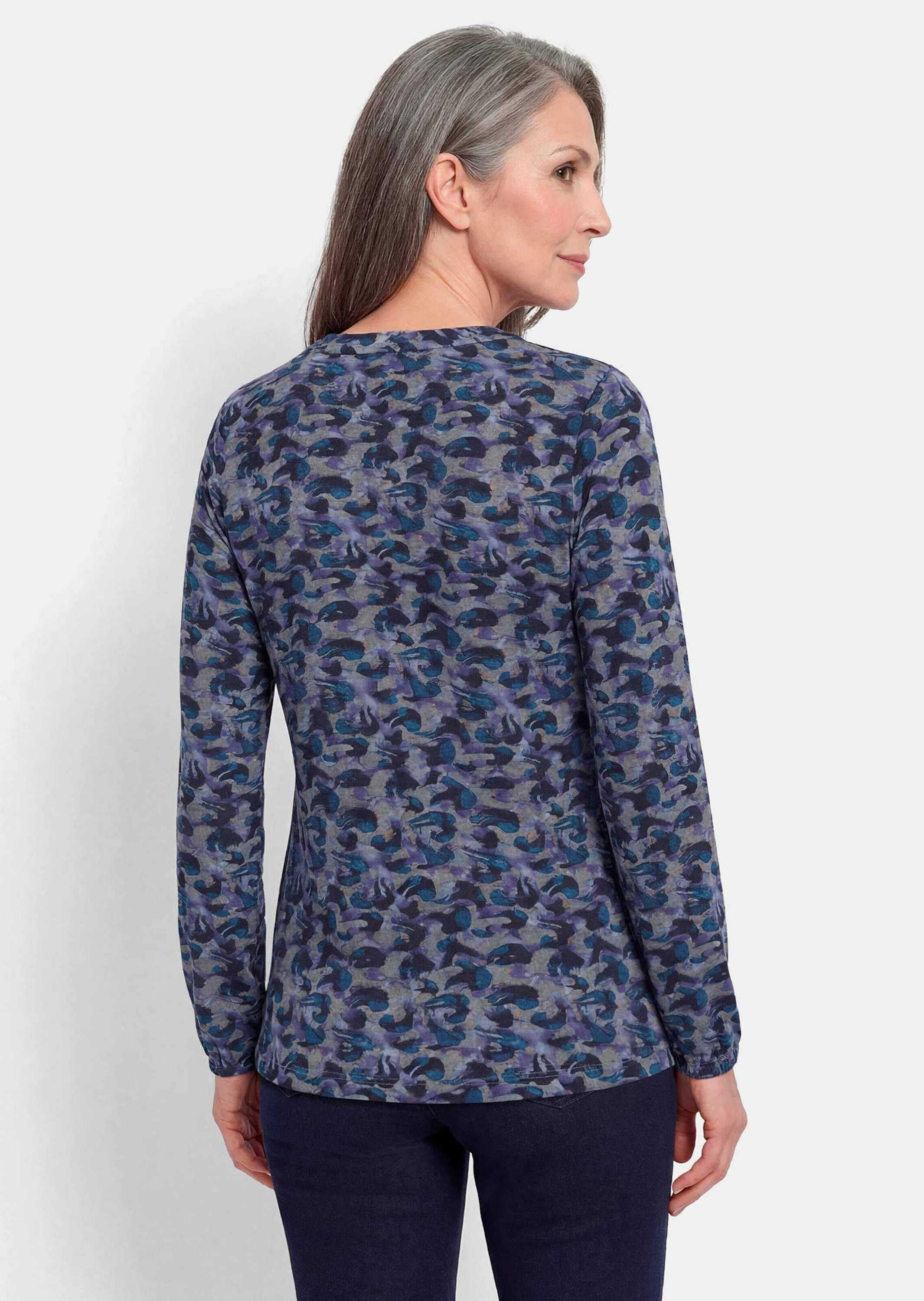 GOLDNER Schlupfbluse »Kurzgröße Schlupfbluse mit Langarm« stretchbequemner Jersey